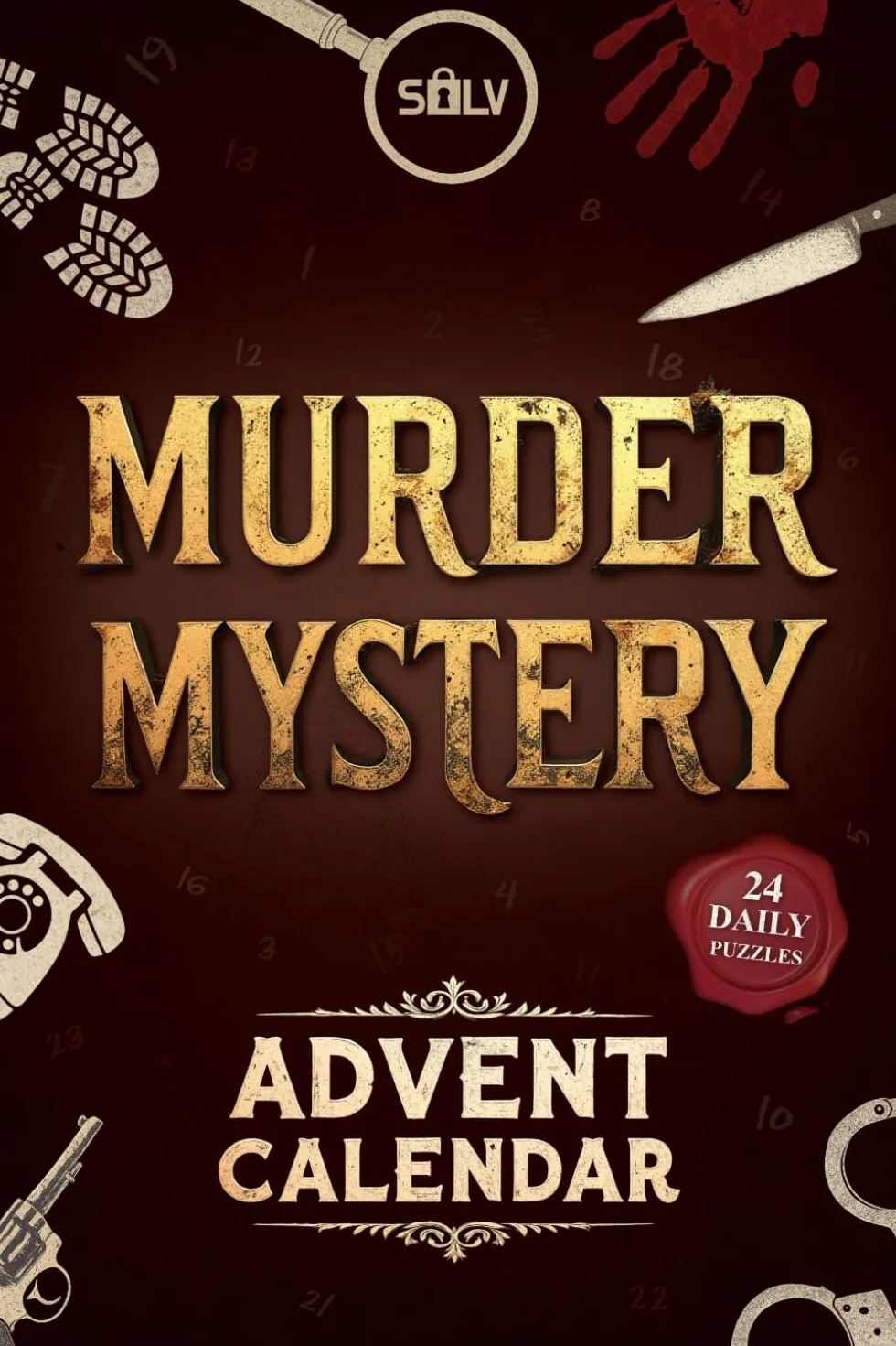 Murder Mystery Advent Calendar: A fun Game Book for Adults with Mysteries to solve alone or with family