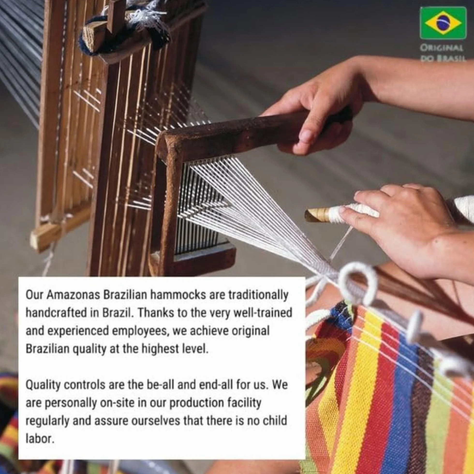 AMAZONAS Klasyczny hamak XL Barbados Rainbow wykonany ręcznie w Brazylii, nośność do 200 kg z 230 x 150 cm dla 1-2 osób w kolorowych paskach