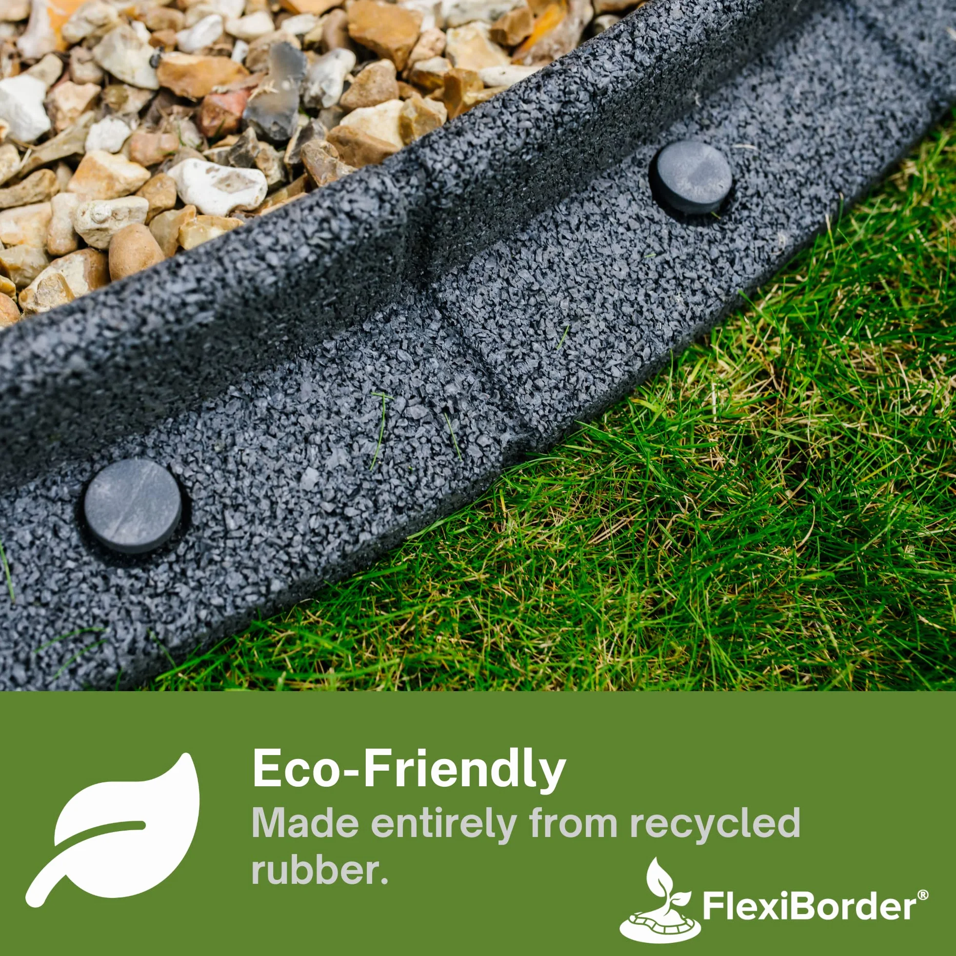 EcoShape FlexiBorder – elastyczny system obrzeży trawnikowych (6 x 1 m, szare)
