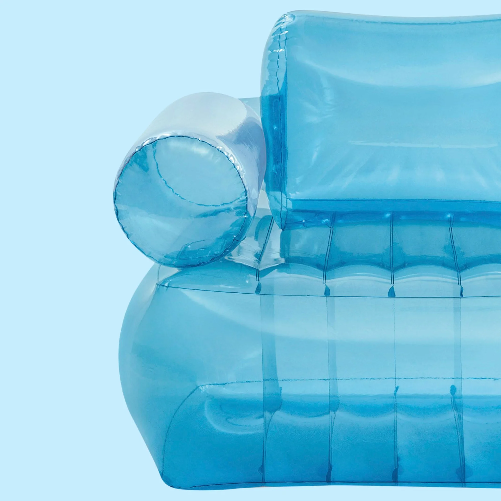 Intex Przezroczysty niebieski fotel, wymiary po nadmuchaniu: 109 cm x 107 cm x 79 cm (66503NP)