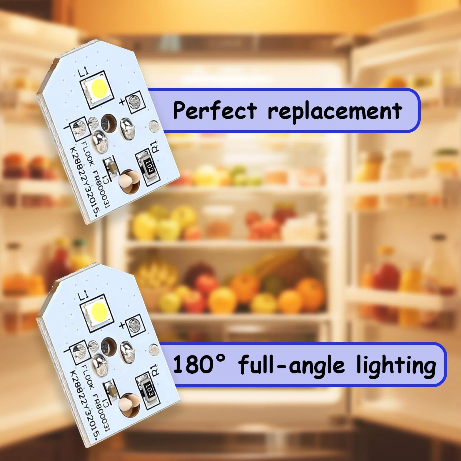 3szt WR55X11132 Oświetlenie Led do GE Lodówki, Wysokiej Jakości Trwałe Zamienniki Oświetlenia Led do GE Lodówki Zamiennik WR55X11132 WR55X26486 PS4704284 3033142 AP6261806 EAP12172918