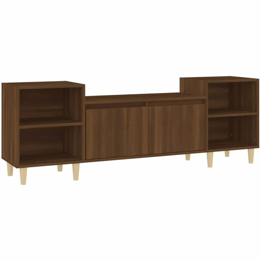 vidaXL Szafka pod telewizor, brązowy dąb, 160x35x55 cm, szafka telewizyjna, szafka pod telewizor, szafka pod tv, szafki telewizyjne