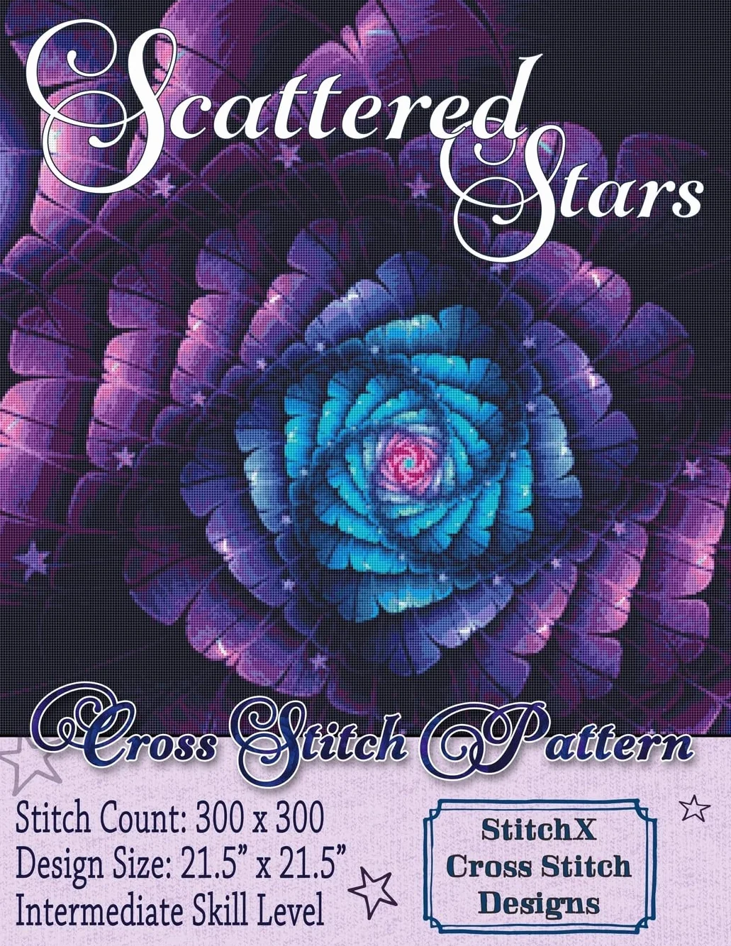 Scattered Stars Cross Stitch Pattern