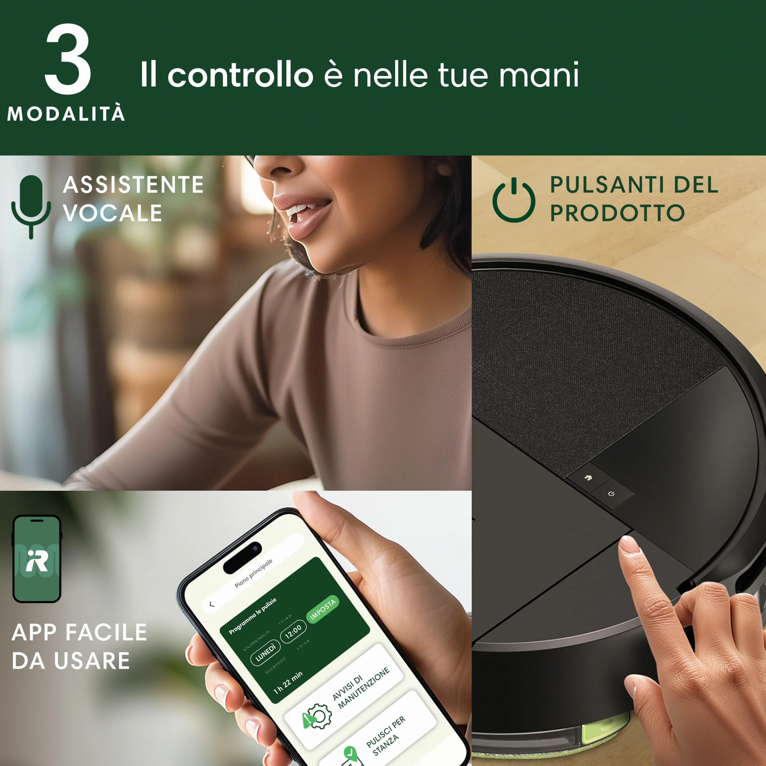 iRobot Roomba 205 DustCompactor Combo Robot - Automatycznie zagęszcza zanieczyszczenia wewnątrz robota do 60 dni - Clearview LiDAR - 7KPa - Ładuje i wznawia pracę - SmartScrub - Czarny