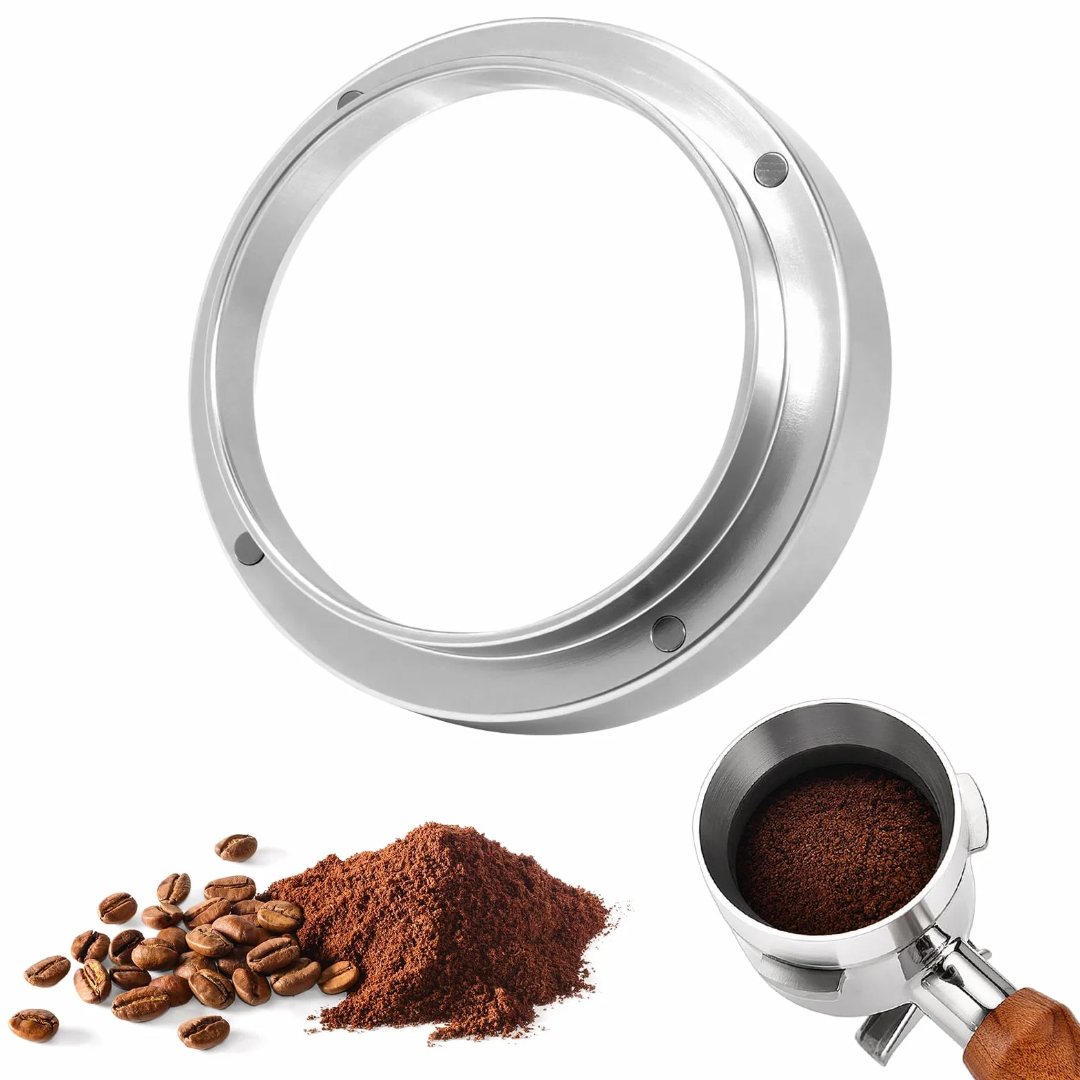 Magnetyczny pierścień dozujący do kawy 51 mm lejek do espresso akcesoria