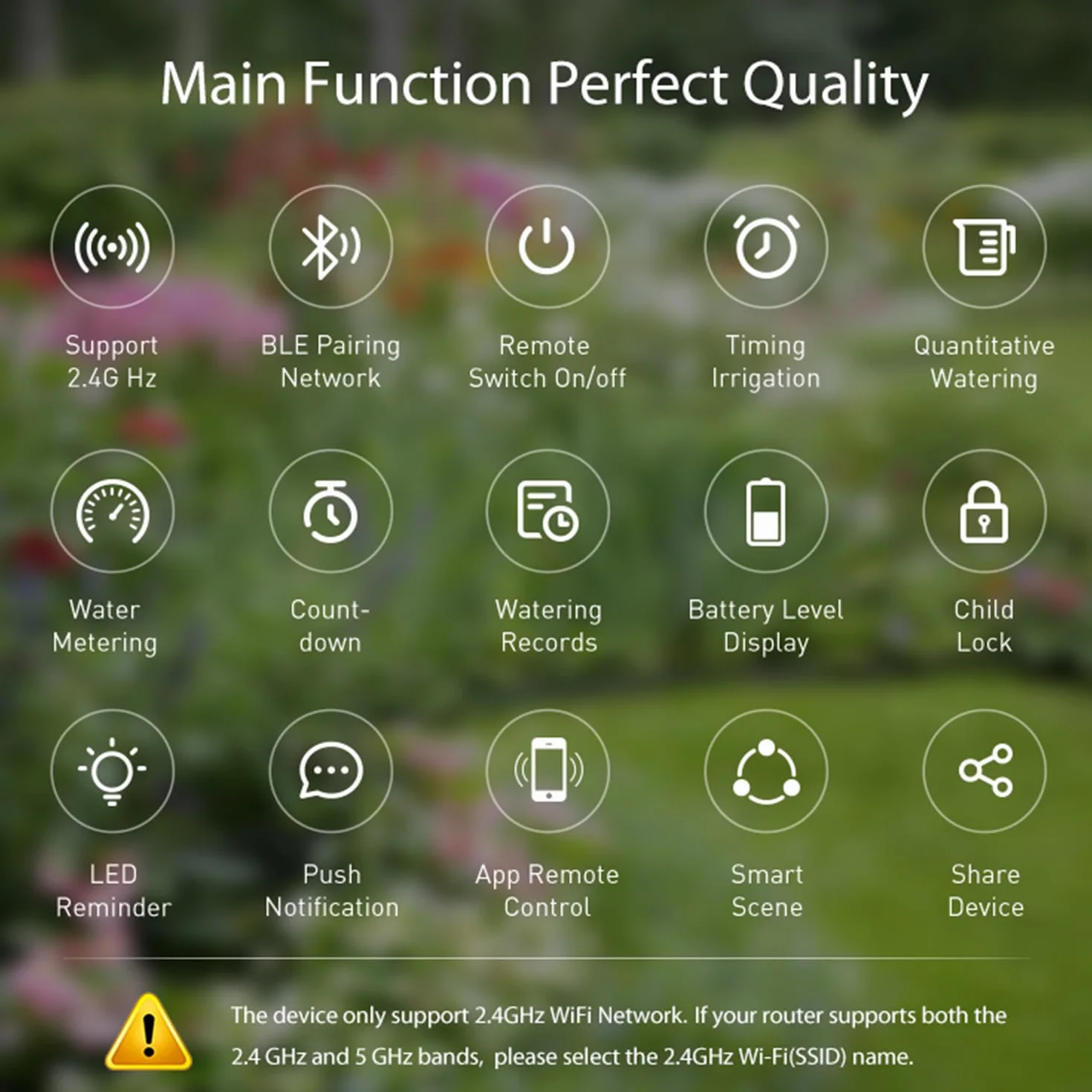 Komputer nawadniający Wi-Fi: inteligentny timer nawadniania z aplikacją Tuya, opóźnienie deszczu, automatyczny timer podlewania do ogrodu, na balkon, kompatybilny z Alexa i Google Assistant