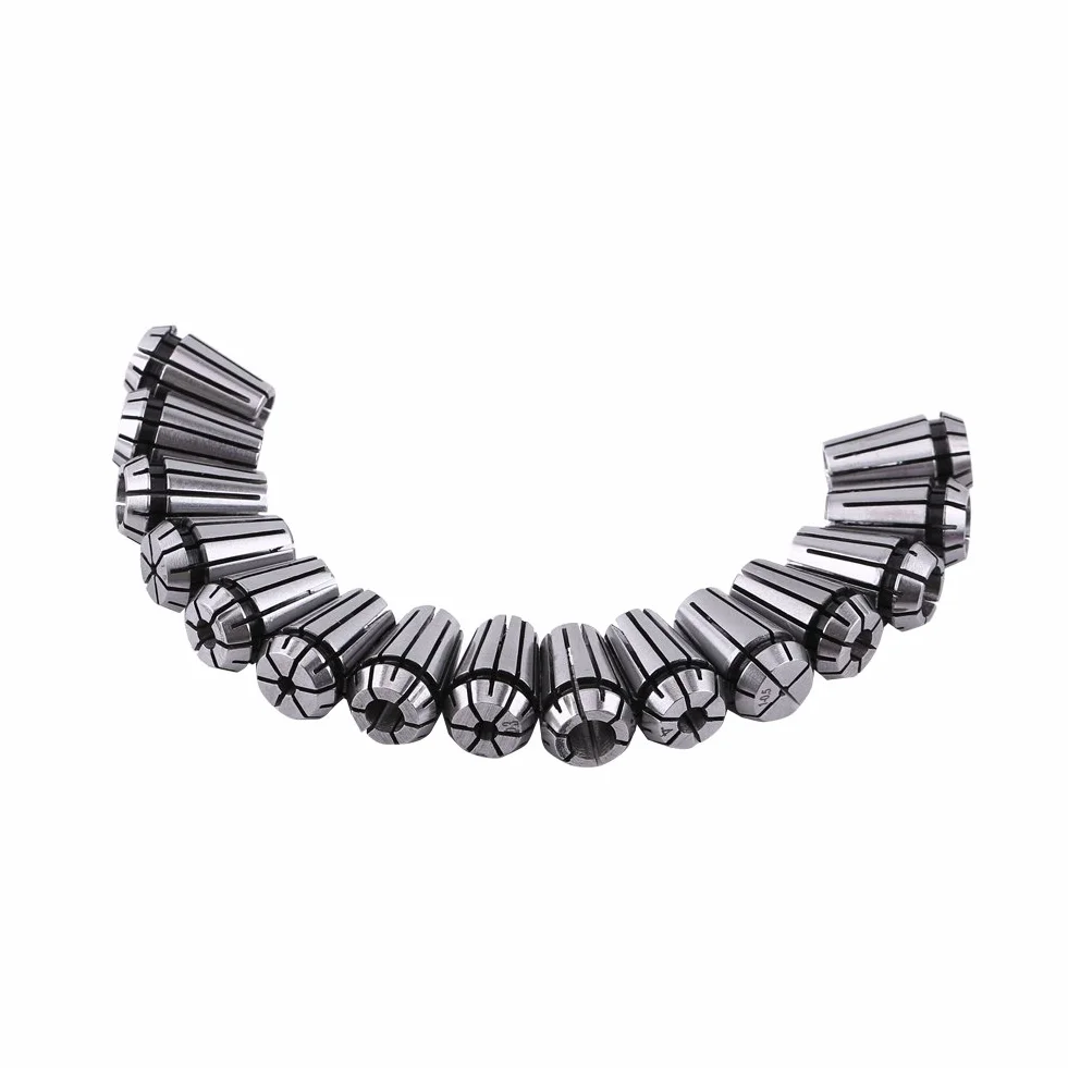 15 sztuk ER11 zestaw zacisków sprężynowych 1-7 mm 1/8" 1/4" do maszyn do grawerowania i frezowania