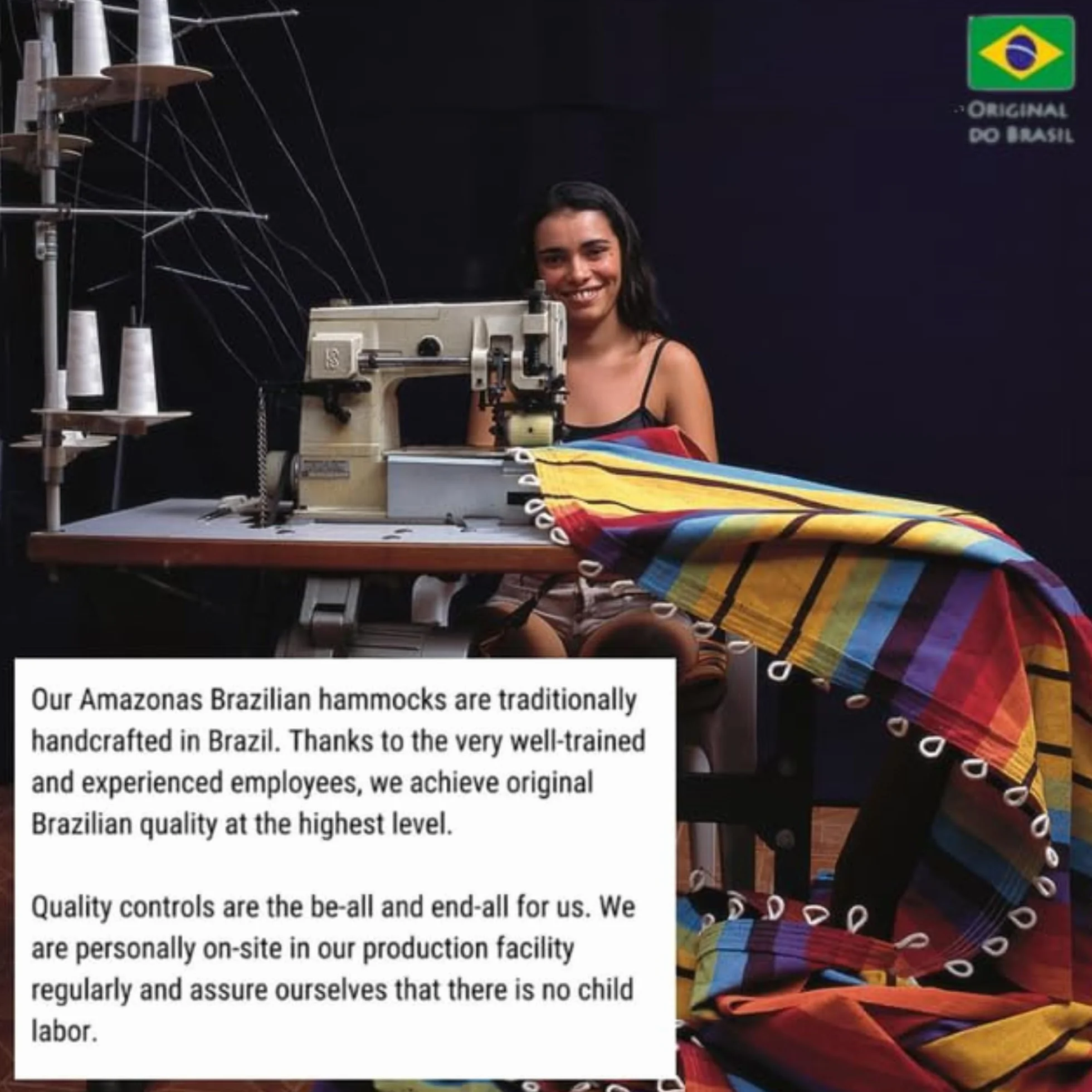 AMAZONAS Klasyczny hamak XL Barbados Rainbow wykonany ręcznie w Brazylii, nośność do 200 kg z 230 x 150 cm dla 1-2 osób w kolorowych paskach