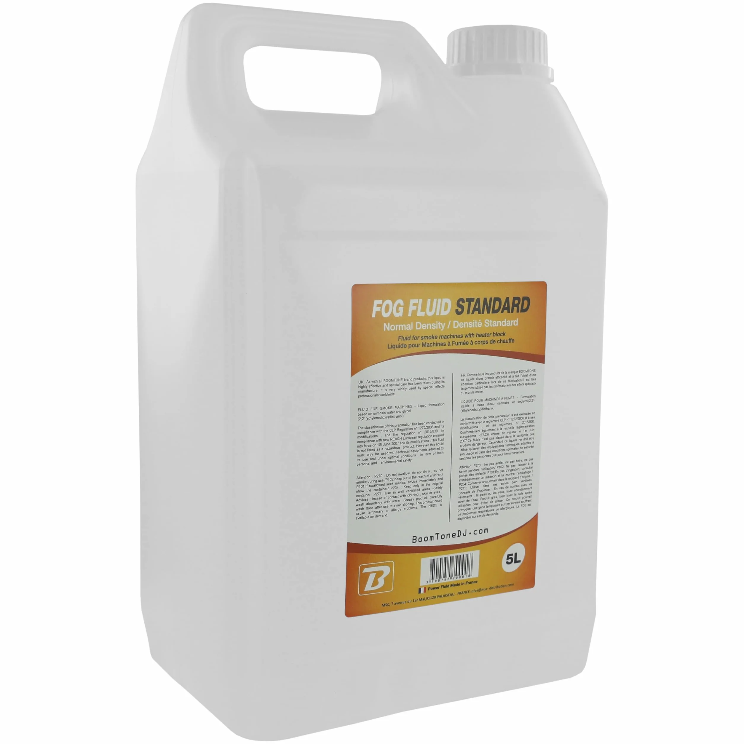 Boomtonedj FOGFLUID Płyn do Tworzenia Mgły, Przezroczysty, 5l