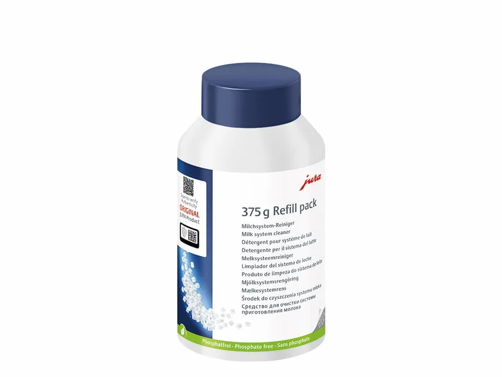 JURA Oryginalny Mini tabletki do czyszczenia systemu mlecznego 125 oczyszczeń 375 g biały