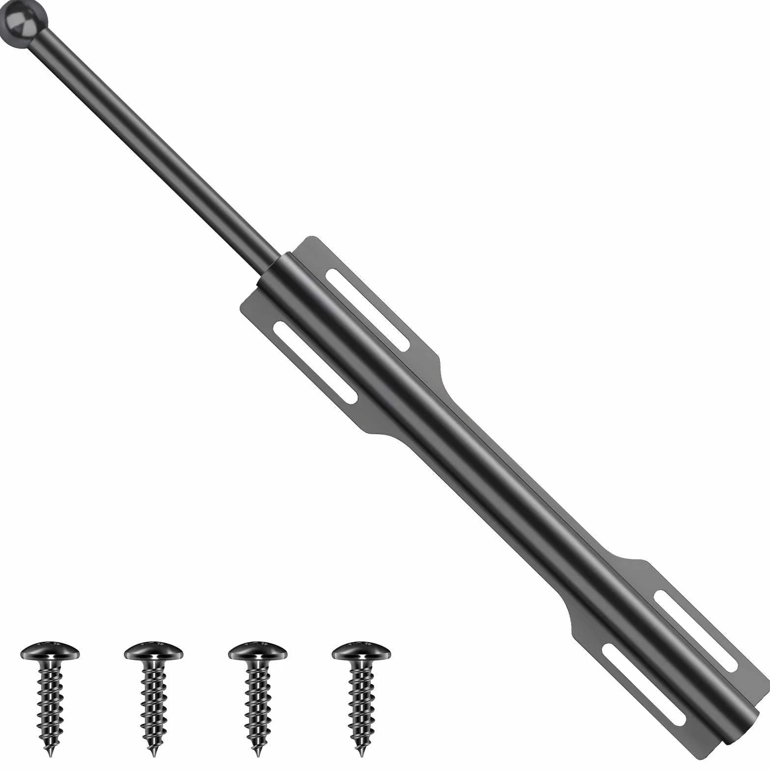 Wysuwany drążek na ubrania do szafy, regulowany, 29,7 cm – 54,4 cm, wysuwany drążek do pralni, strefy wejściowej i tymczasowego przechowywania ubrań, czarny