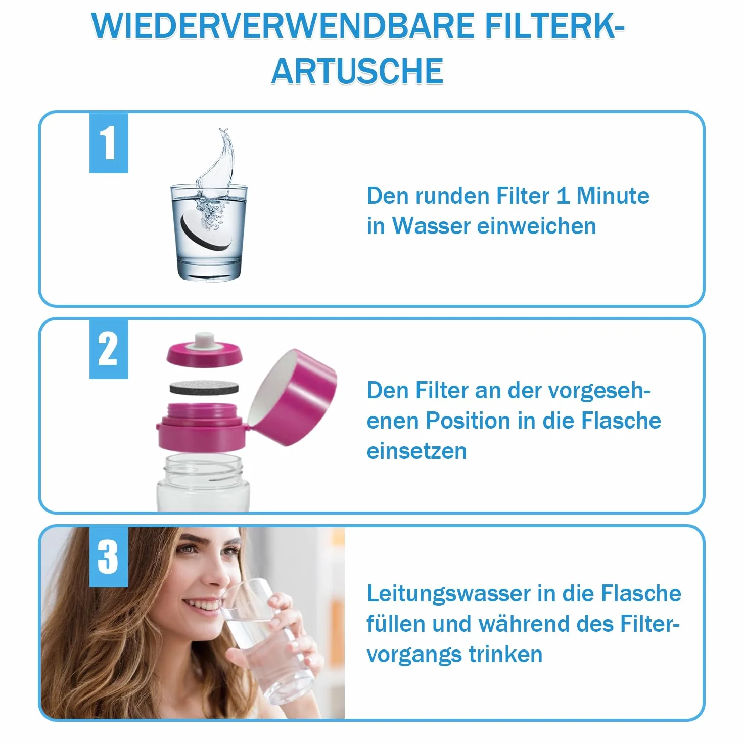 Zestaw 8/12 filtrów do wody Brita Fill & Go butelka filtrująca