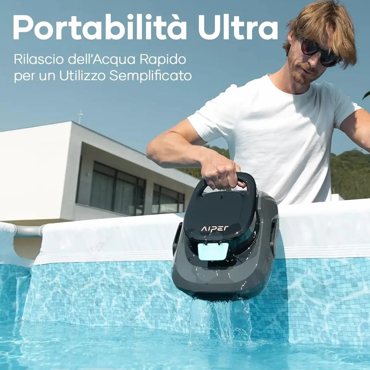 Aiper Scuba SE M3 Piscina Limpiafondos 90 min autonomia szary