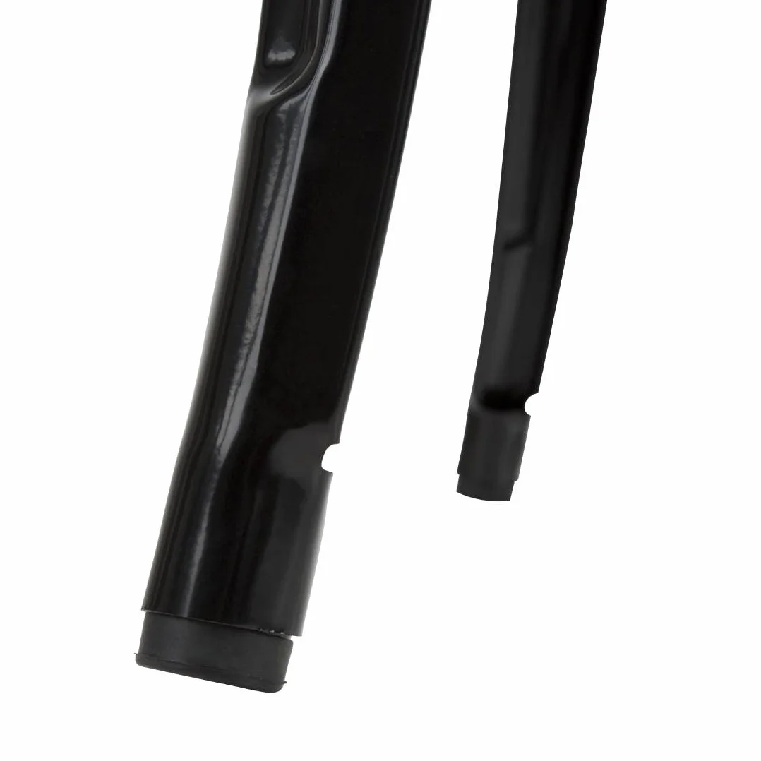 Bolero FB595 stolik barowy z drewnianym blatem, 1040 mm x 600 mm x 600 mm, czarny