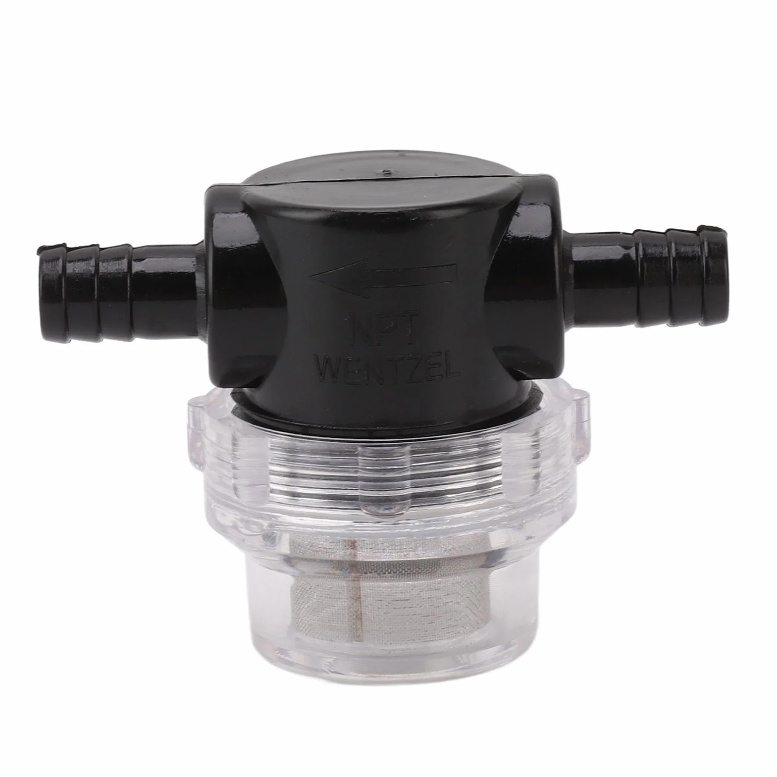 Haofy Sitko Pompy Wodnej 50 Mesh Stal Nierdzewna G1/4 Twist On – Filtr do Nawadniania z przezroczystą obudową Łatwe Monitorowanie i Zapobieganie Zatykaniu dla łodzi Morskich RV, Trawników i urządzeń