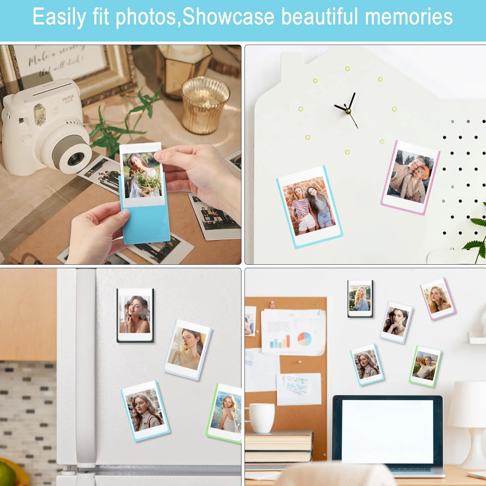 10 magnetycznych ramek na zdjęcia do Instax Mini Film 3 cale magnetyczna ramka Instax Mini Liplay 12 11 9 8 99 70 50 40 Se EVO klej do lodówki