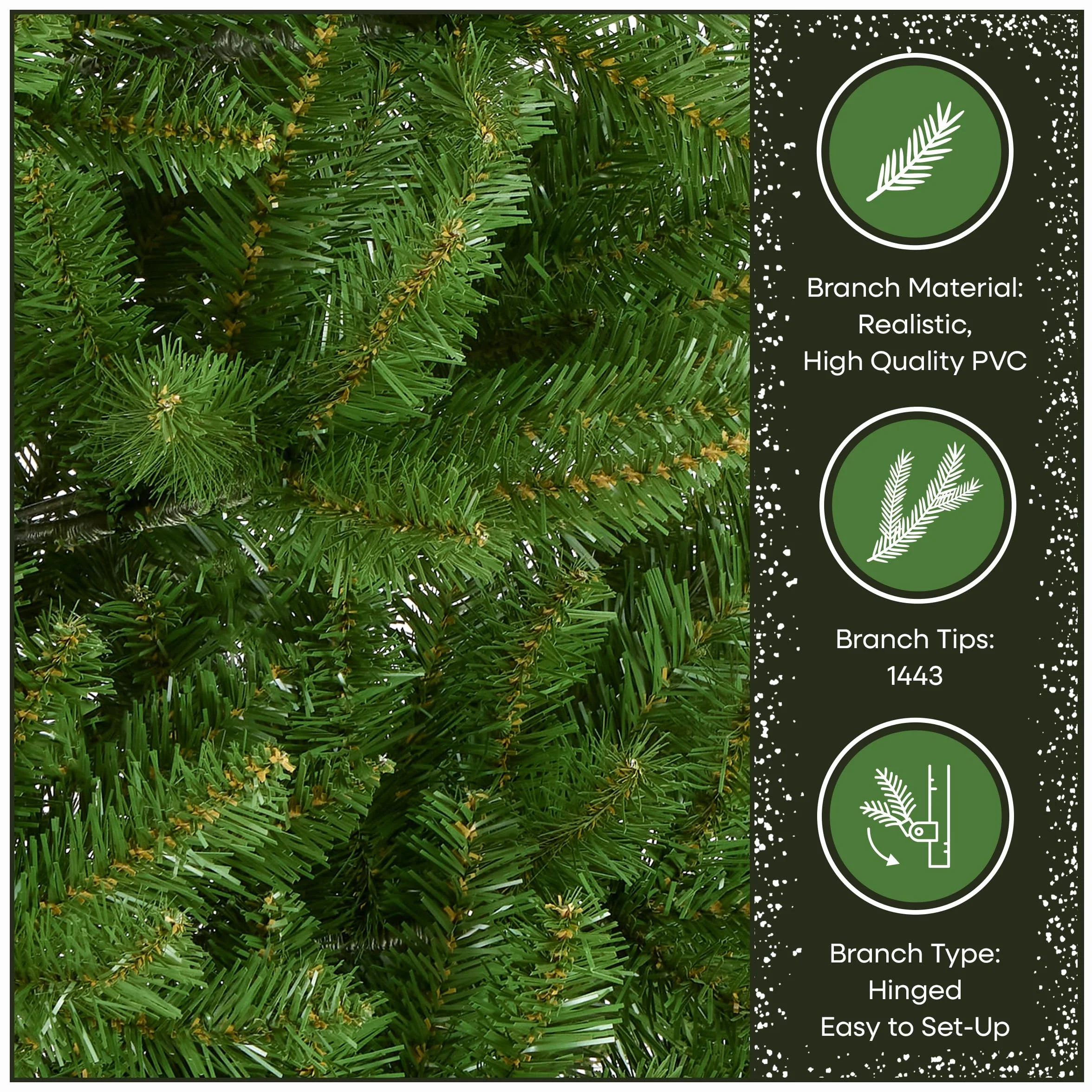 National Tree Company Zawiera podstawkę, wąską jodłę Kingswood 9', zielony, 2,1 m
