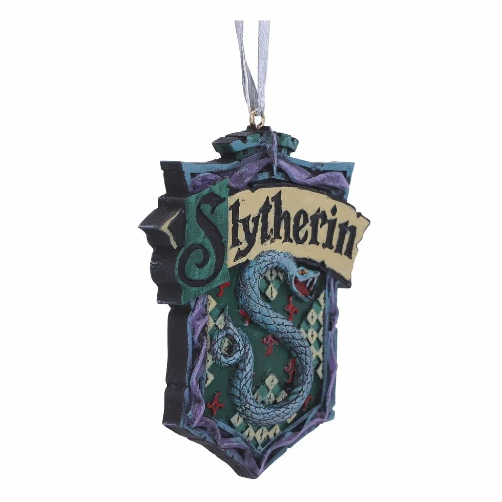 Nemesis Now Harry Potter Slytherin herb wisząca ozdoba, zielona, 8 cm