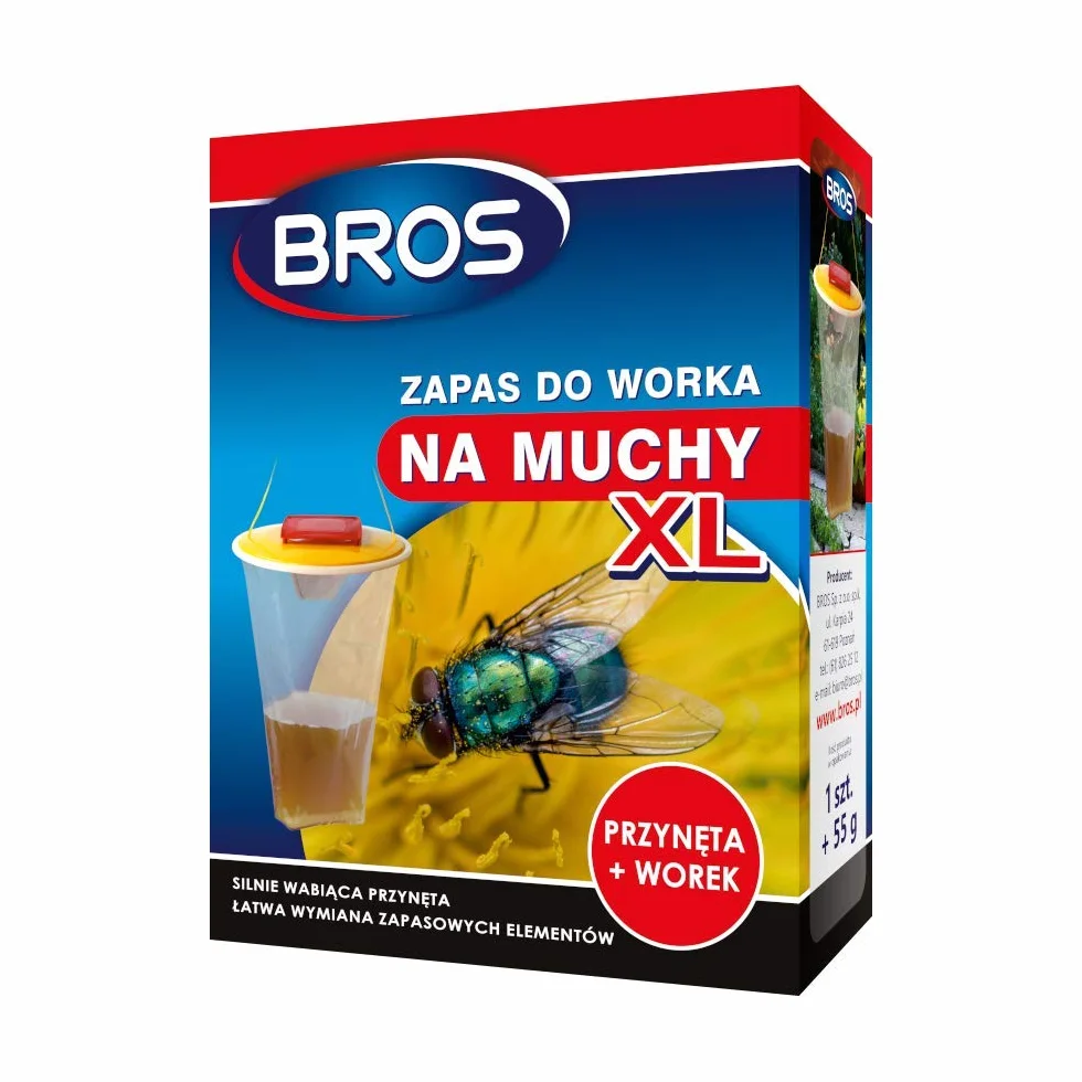 BROS-worek na muchy XL zapas 1 sztuka