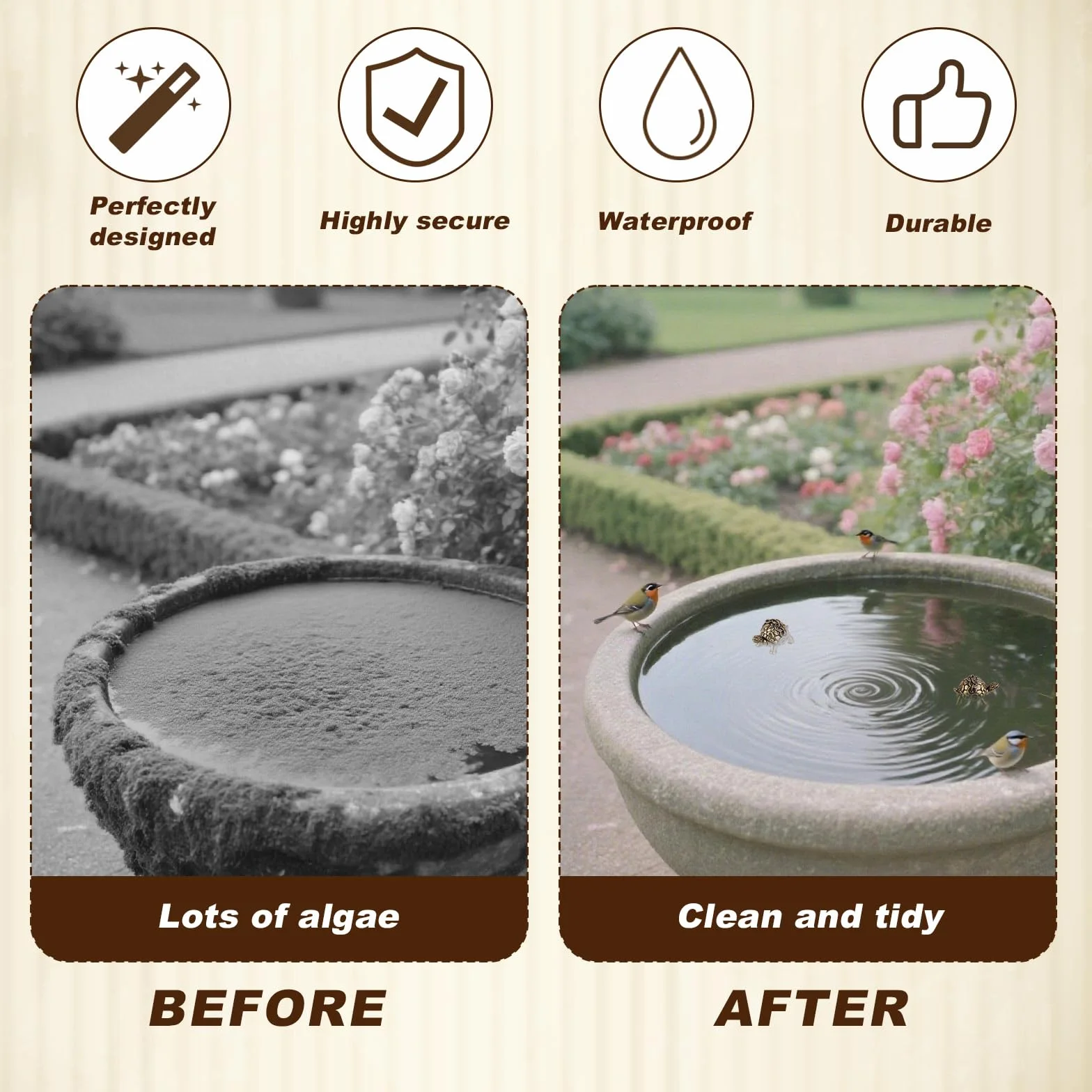 4szt Minimalne Miedziane Ozdoby Kąpieli Kształcie Żółwia, Środek Czyszczenia Poidełek dla Ptaków Mosiężny Środek Czyszczenia Birdbaths Dekoracje do Zewnętrznych Poidełek Misek Ptaków