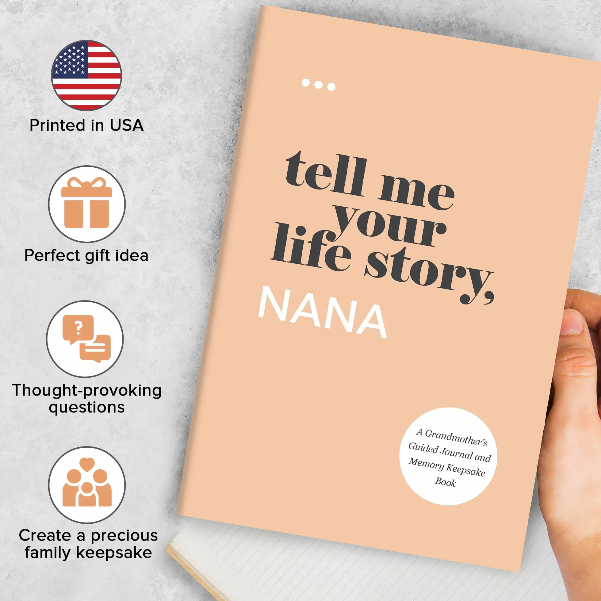 Tell Me Your Life Story, Nana: A Grandmother’s Guided Journal and Memory Keepsake Book