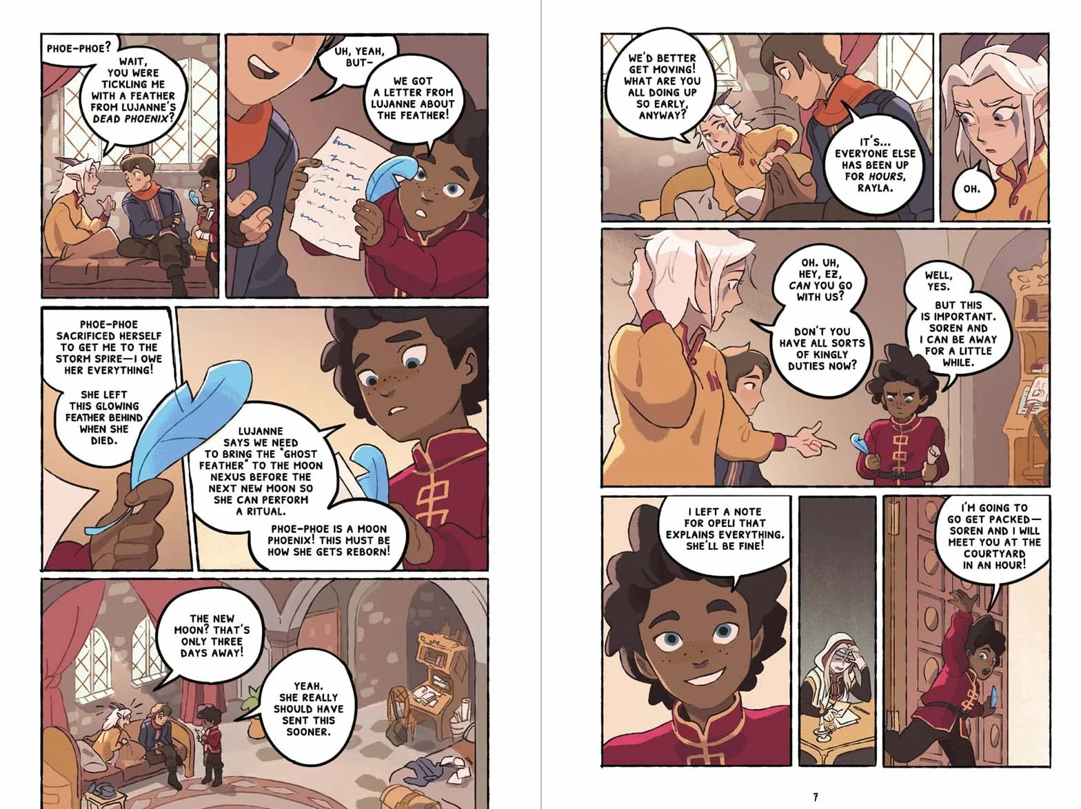 Through the Moon (the Dragon Prince Graphic Novel #1)