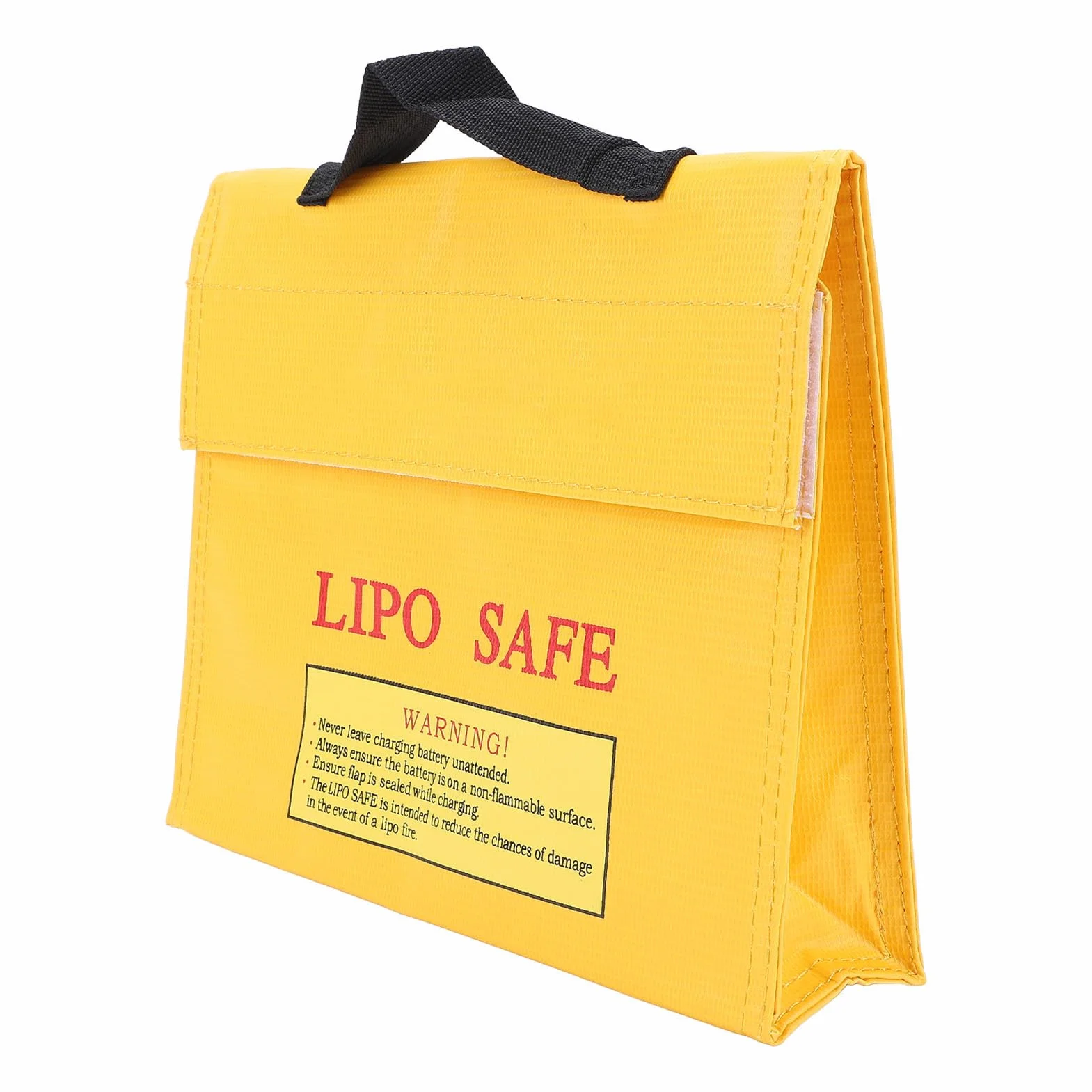 Torba Lipo Safe z Haczykiem i Zamknięciem - Ognioodporna, Przeciwwybuchowa Torba do Przechowywania i Transportu Baterii Lipo