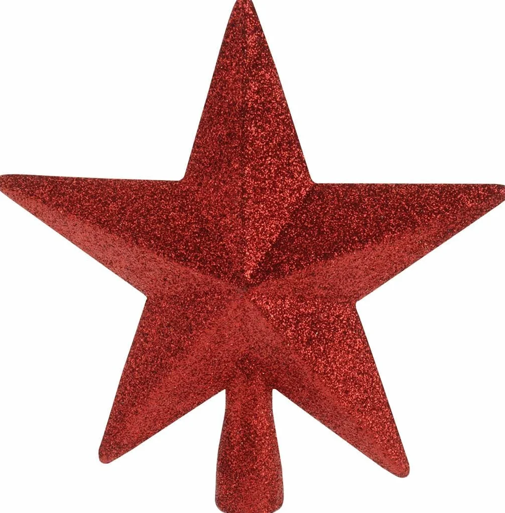 Czubek choinkowy czerwony czubek na choinkę gwiazda czubek choinki czubek choinki dekoracja ornamenty Boże Narodzenie dekoracja bożonarodzeniowa ozdoba choinkowa gwiazda bożonarodzeniowa tworzywo