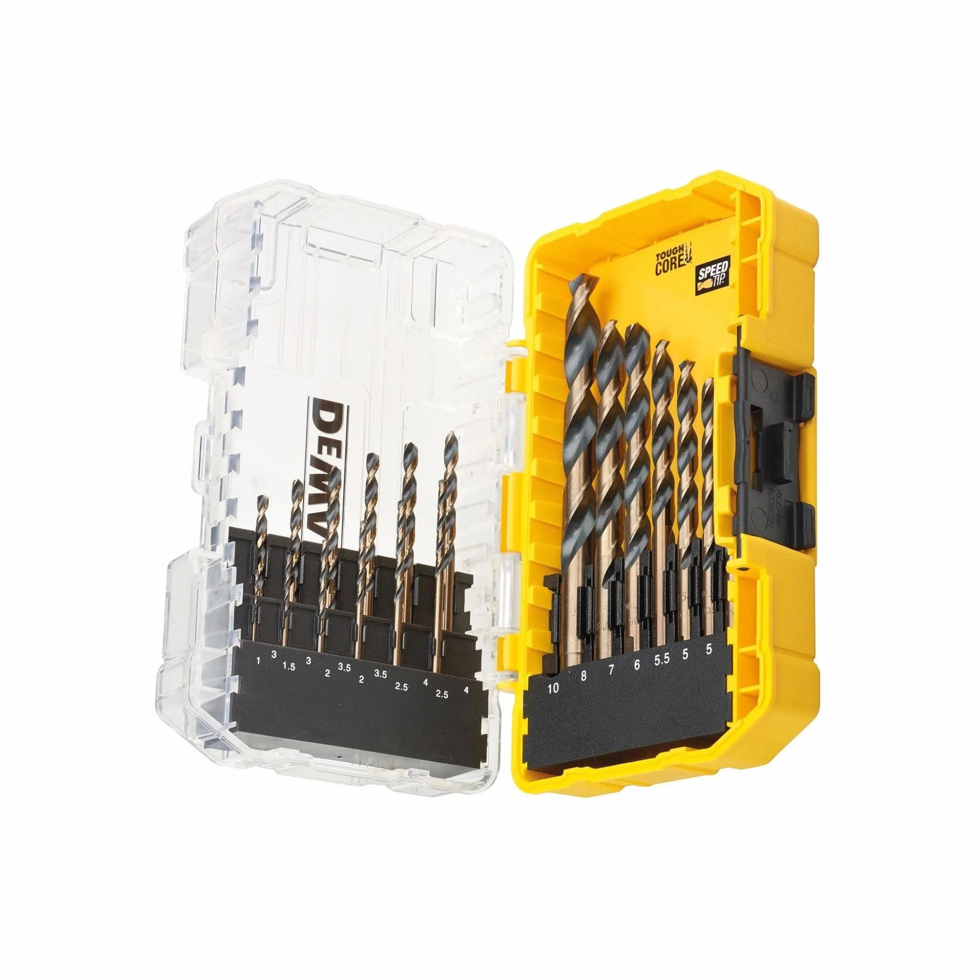 DEWALT, Zestaw wierteł do metalu, 1-10 mm, 19 sztuk, DT70728-QZ