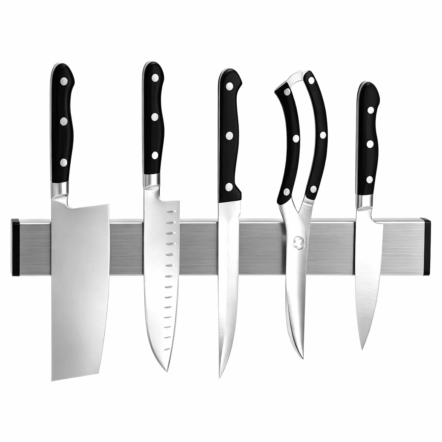 listwa magnetyczna do noży 30 cm – listwa magnetyczna do noży super strong magnetic no-punch self-adhesive stainless steel, uchwyt magnetyczny do noży Do noży kuchennych, nożyczek