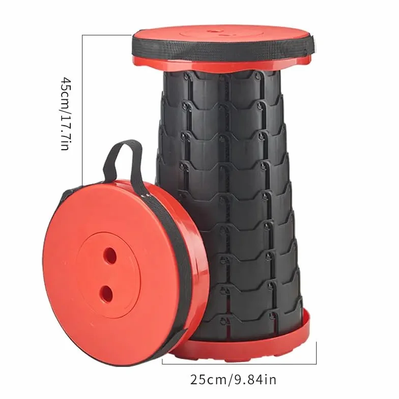 Generisch Przenośny składany stołek o maks. nośności 180 kg | FOLDYSEAT (czerwony)