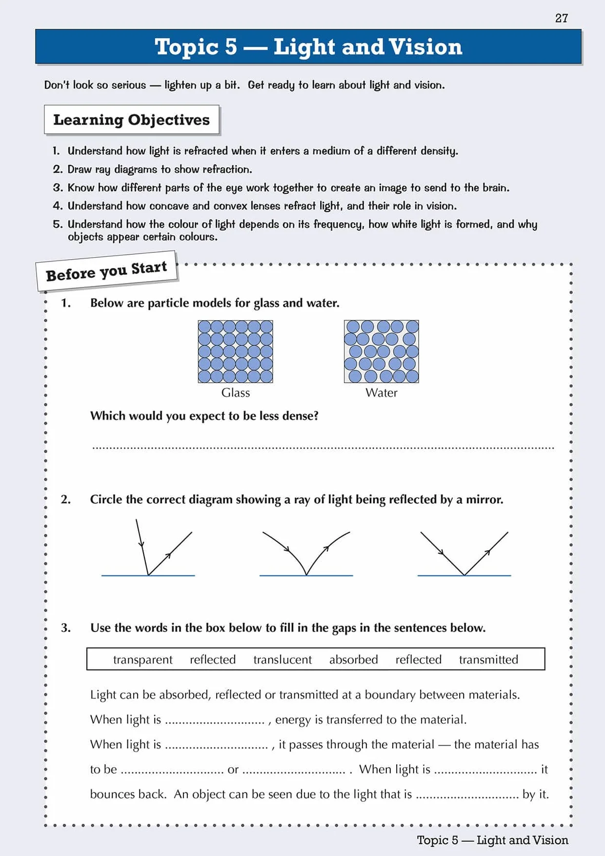 KS3 Year 8 Science Targeted Workbook (with answers)