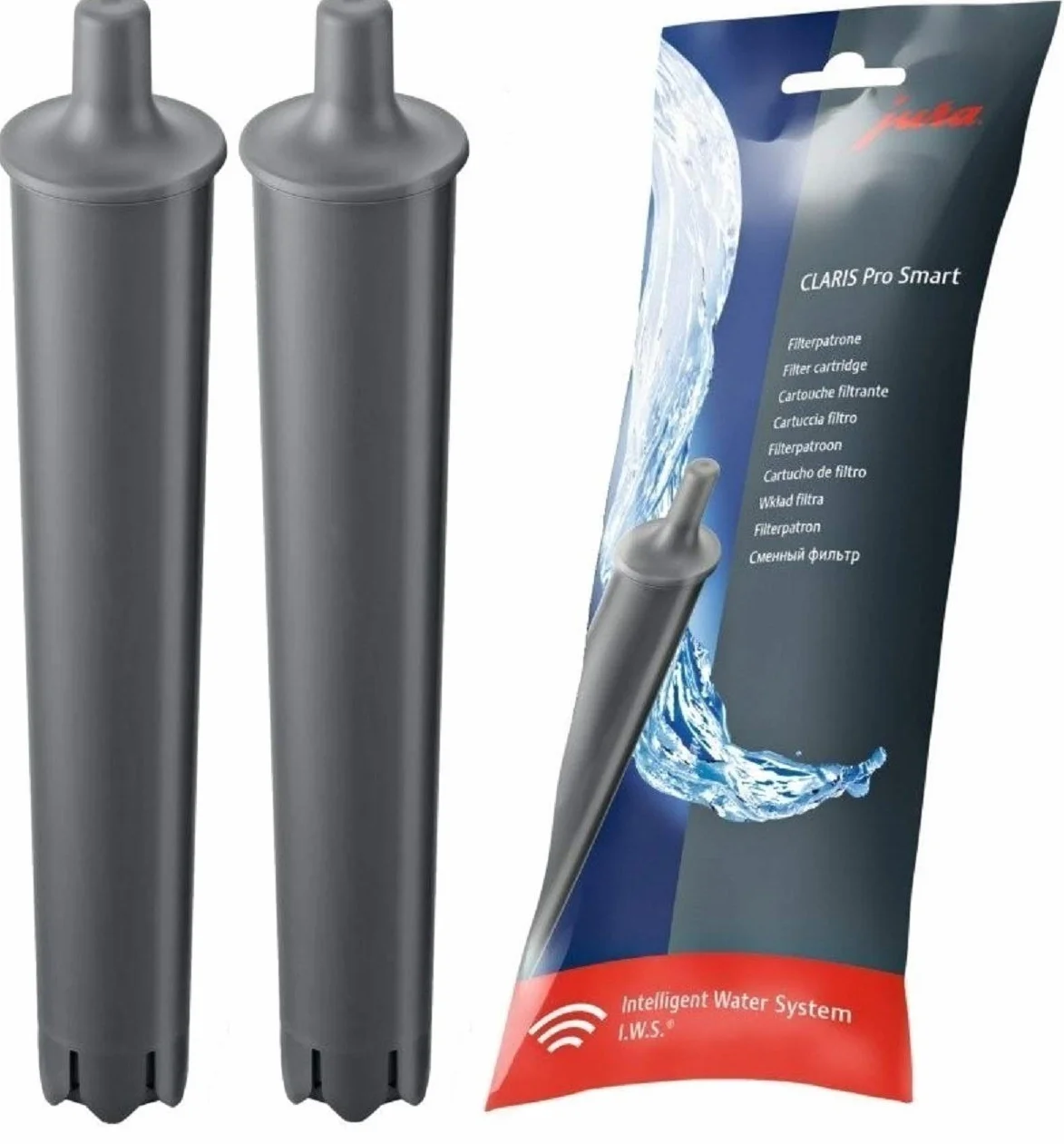 JURA Zestaw 2 filtrów do wody Claris PRO Smart do WE6 WE8 X6 X8 GIGA X8, 72819, 2 sztuki w zestawie