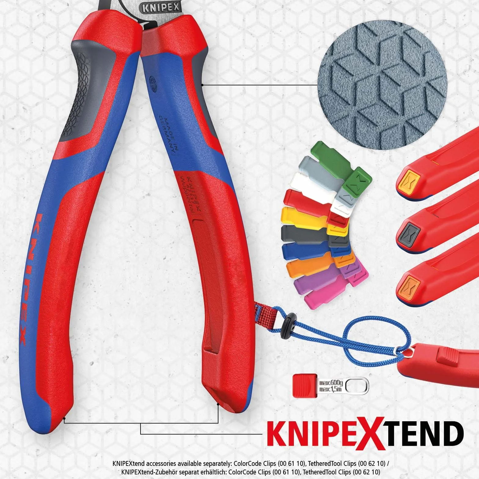KNIPEX Zestaw szczypiec do prac warsztatowych i serwisowych 1 x 03 02 180, 1 x 26 12 200, 1 x 70 02 160, 00 20 11
