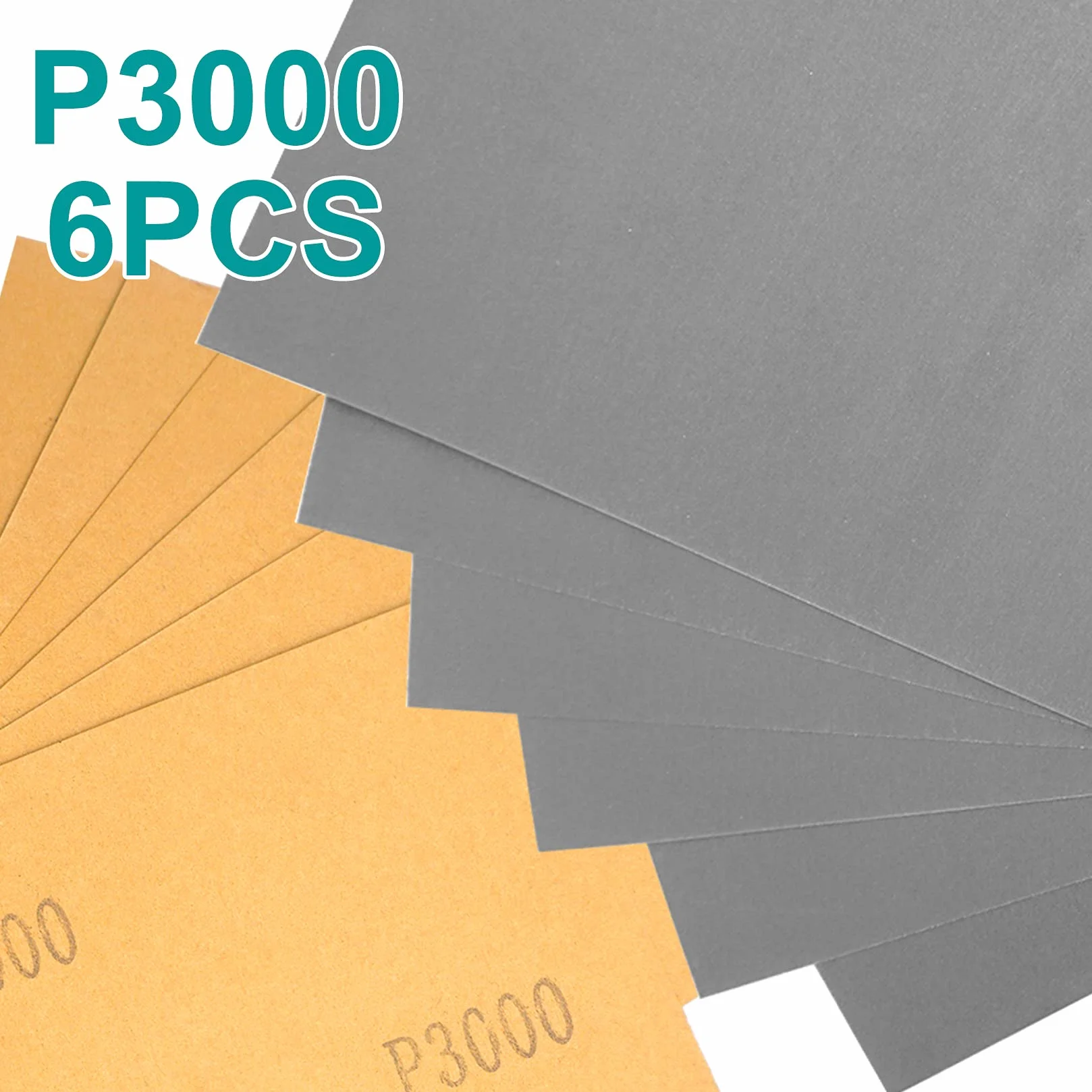 Akuoly 30 szt. papieru ściernego, ziarnistość 2500, 3000, 5000, 7000 i 10000 arkuszy ściernych, papier ścierny do mebli z drewna, kamień, lakier, metal, szkło, 9,3 x 23 cm