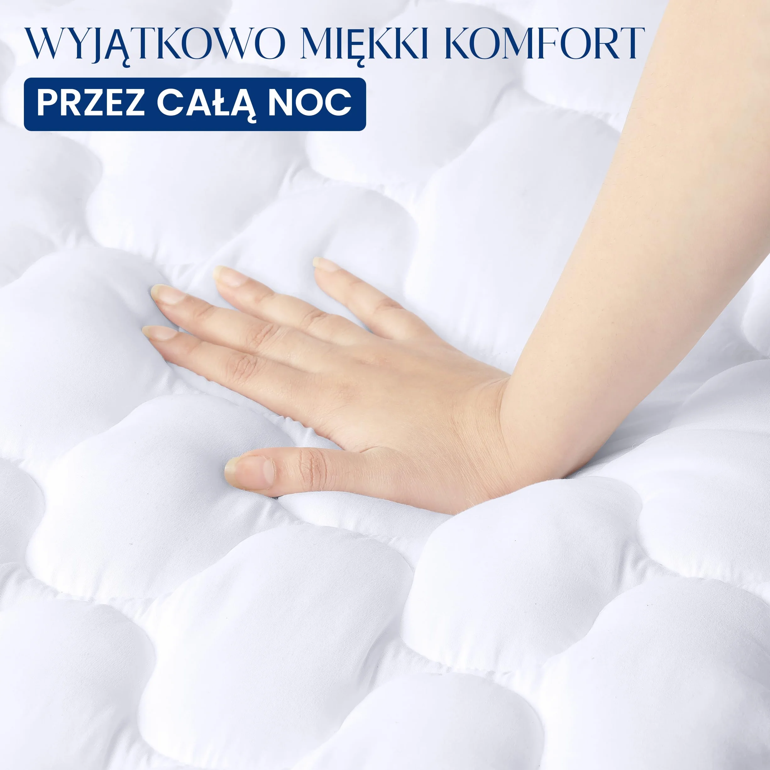 Utopia Bedding Wodoodporny Ochraniacz na Materac 160x200 cm, Pikowany Pokrowiec na Materac Rozciąga Się do 30 cm (biały)