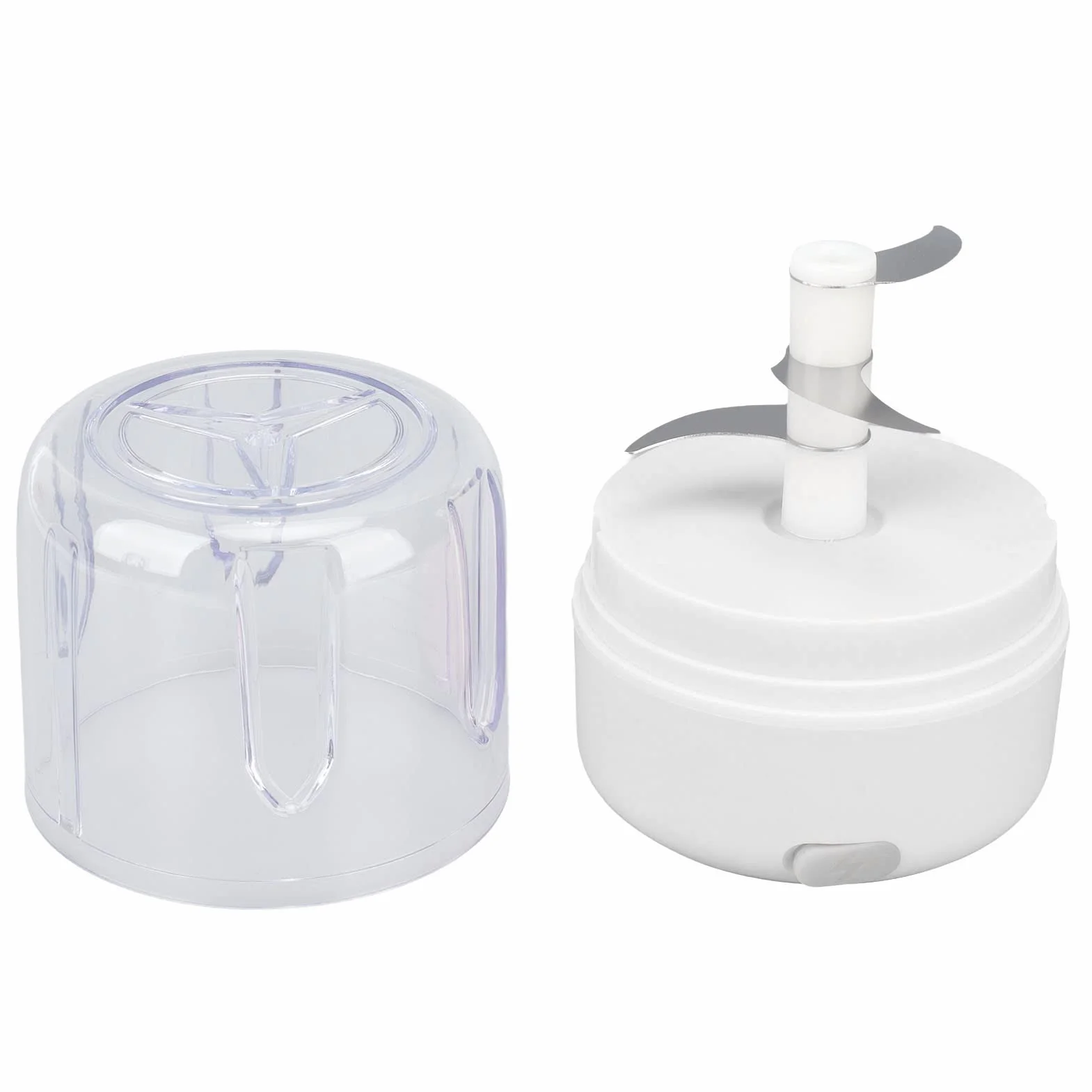 Elektryczny Bezprzewodowy Mini Siekacz do Czosnku 250 ml Rozdrabniacz Warzywny Biały