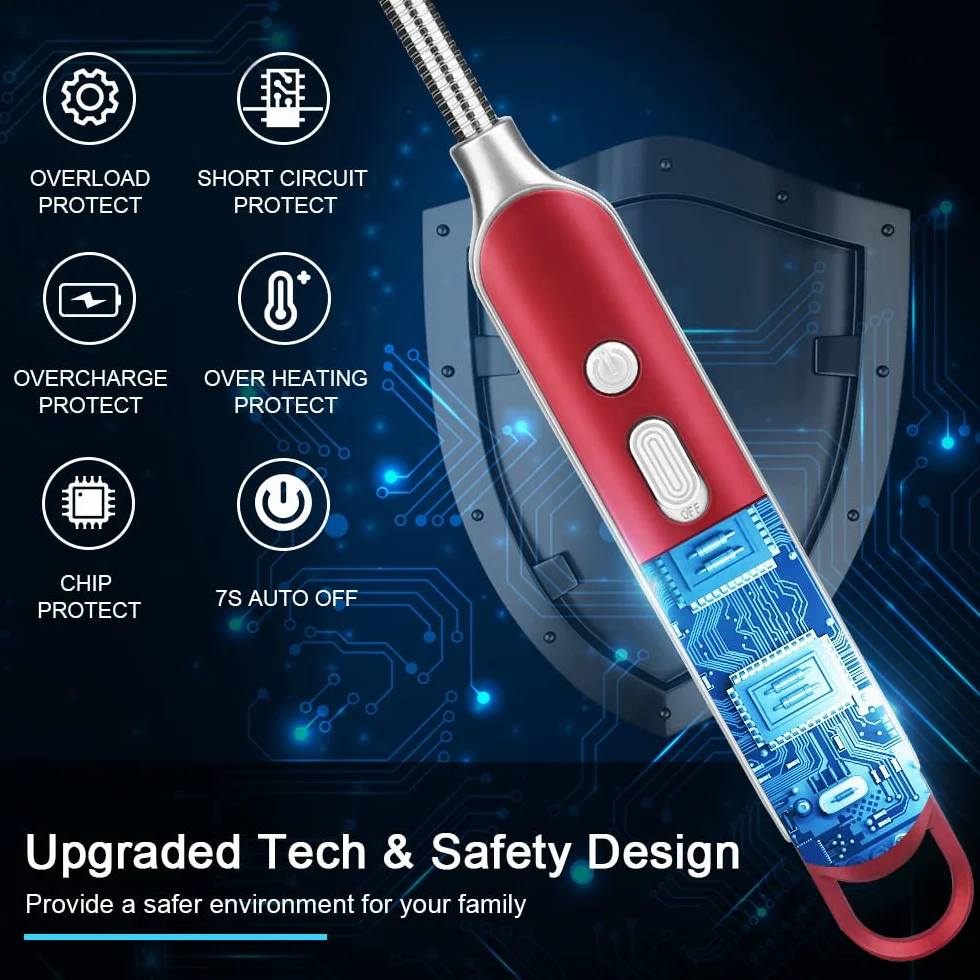 SUPRUS Łuk świetlny, odporna na wiatr, bez płomienia, elektryczna zapalniczka USB, do wielokrotnego ładowania, z zamkiem bezpieczeństwa