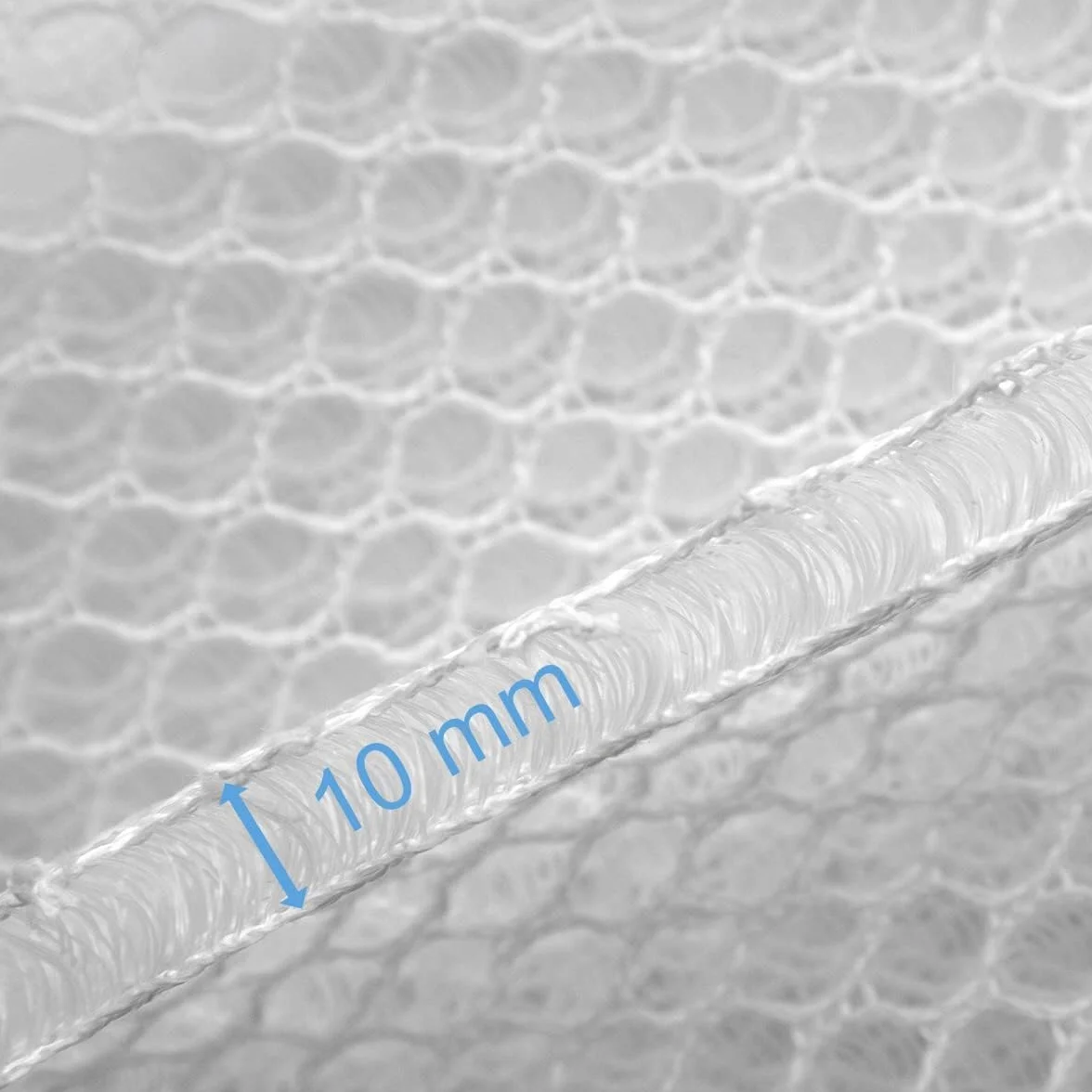 Podkładka pod materac, tkanina dystansowa 3D, siatka 3D, 10 mm, siatka Air Mesh, 410 g/m², różne długości, na podkładkę pod materac, podkładkę tapicerowaną, kemping, wentylację itp. (190 cm x 200 cm