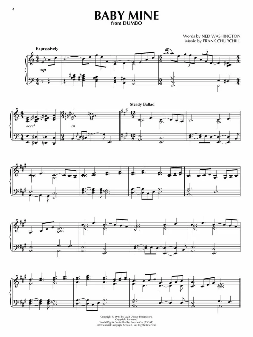 Disney Peaceful Piano Solos: Softer, Gentler Arrangements of 34 Favorites: Piano Solo