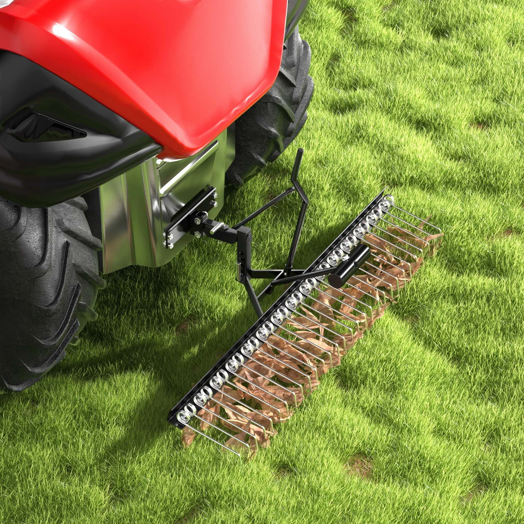 Wertykulator brony grabie do traktora ogrodowego i kosiarki ATV 120cm szerokości roboczej