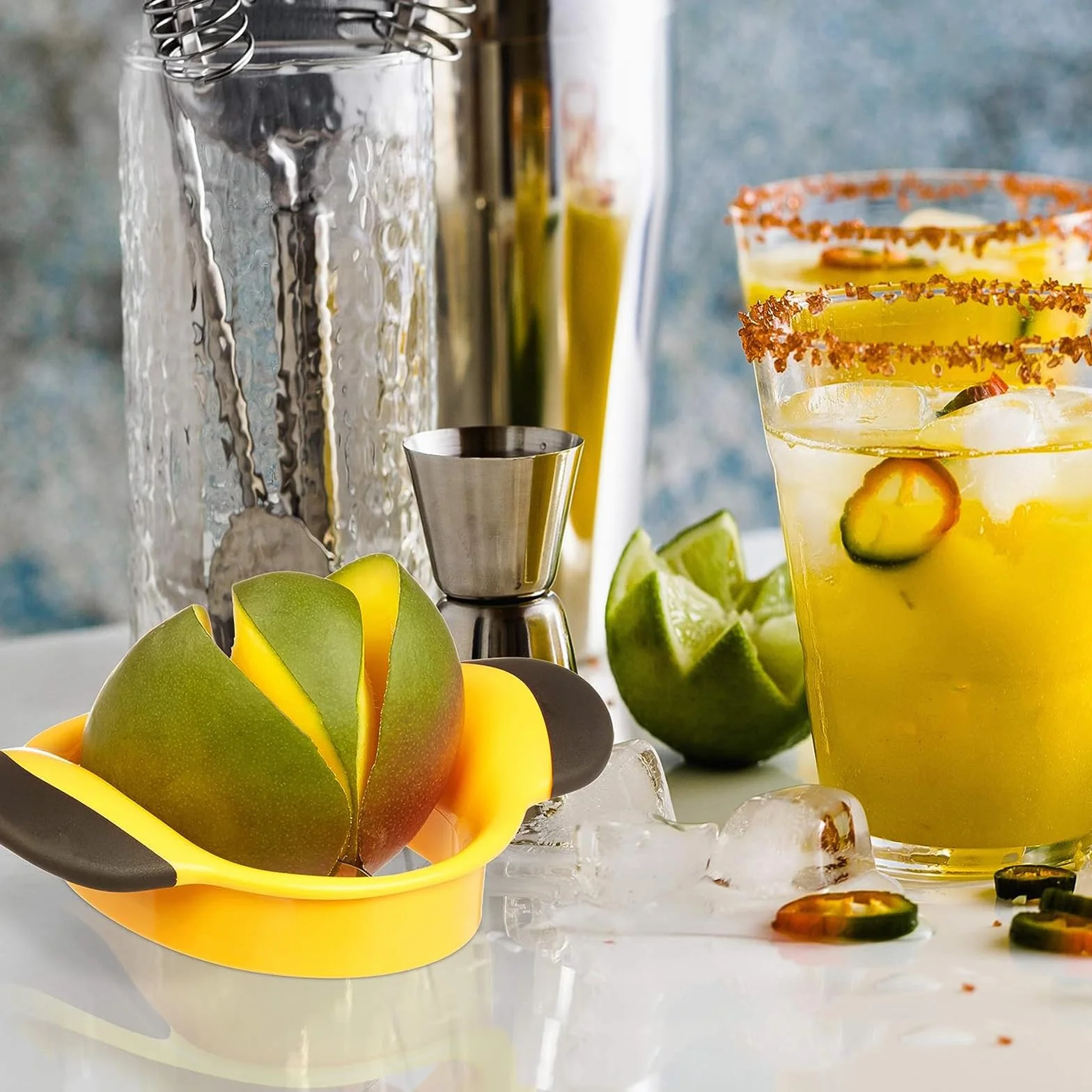 Krajalnica do mango ze stali nierdzewnej, do owoców i warzyw