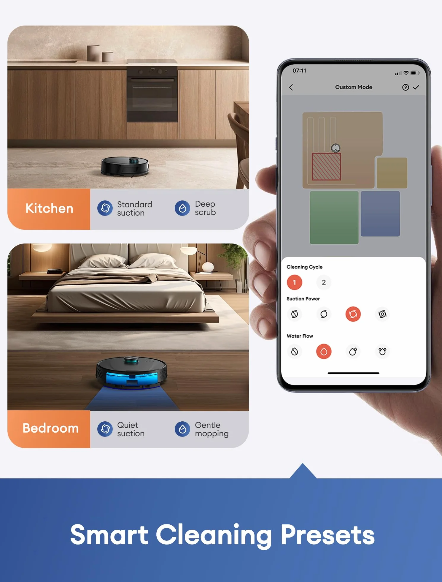 Ultenic T20 Pro Robot Odkurzający z Samooóżnianiem, 8000 Pa, Cichy, Sterowanie WiFi/Bluetooth/Alexa/App, 6 Trybów Czyszczenia, Idealny do Sierści Zwierząt
