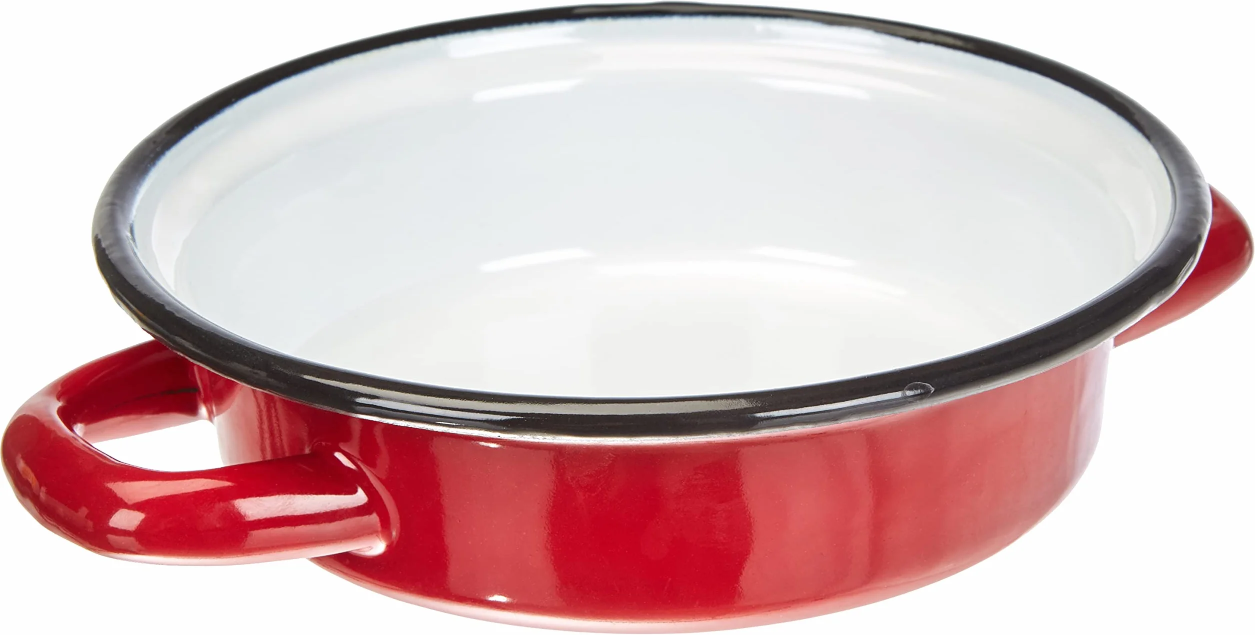 Ibili forma do omletów Roja 14 cm ze stali emaliowanej w kolorze czerwono-białym, 14 x 14 x 14 cm