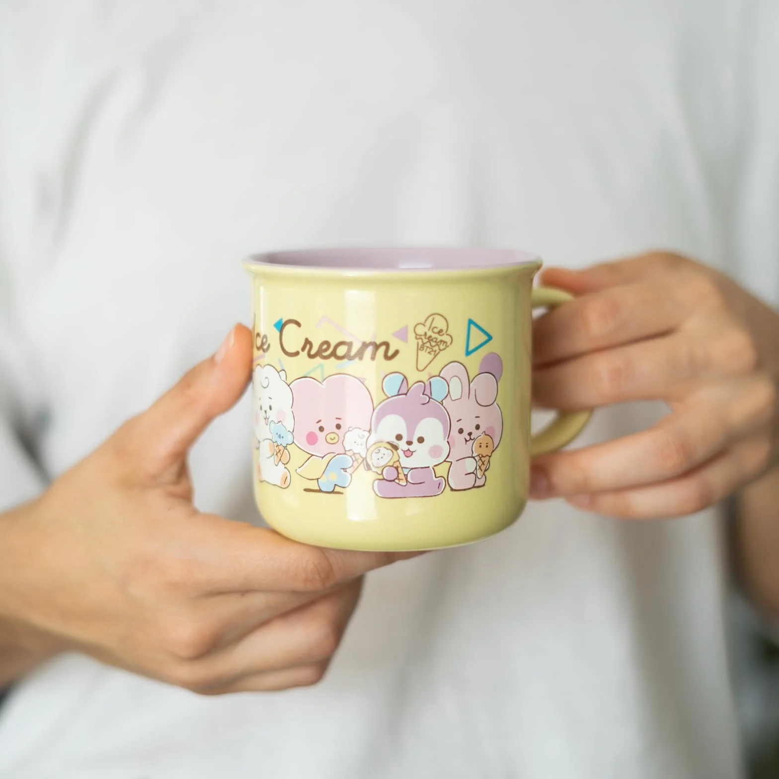 Grupo Erik kubek ceramiczny – BT21 Merch | 375 ml filiżanka do kawy i herbaty, fajne kubki i filiżanki | BT21 prezenty poniżej 4,5 kg, Kawaii Stuff, prezenty Kawaii