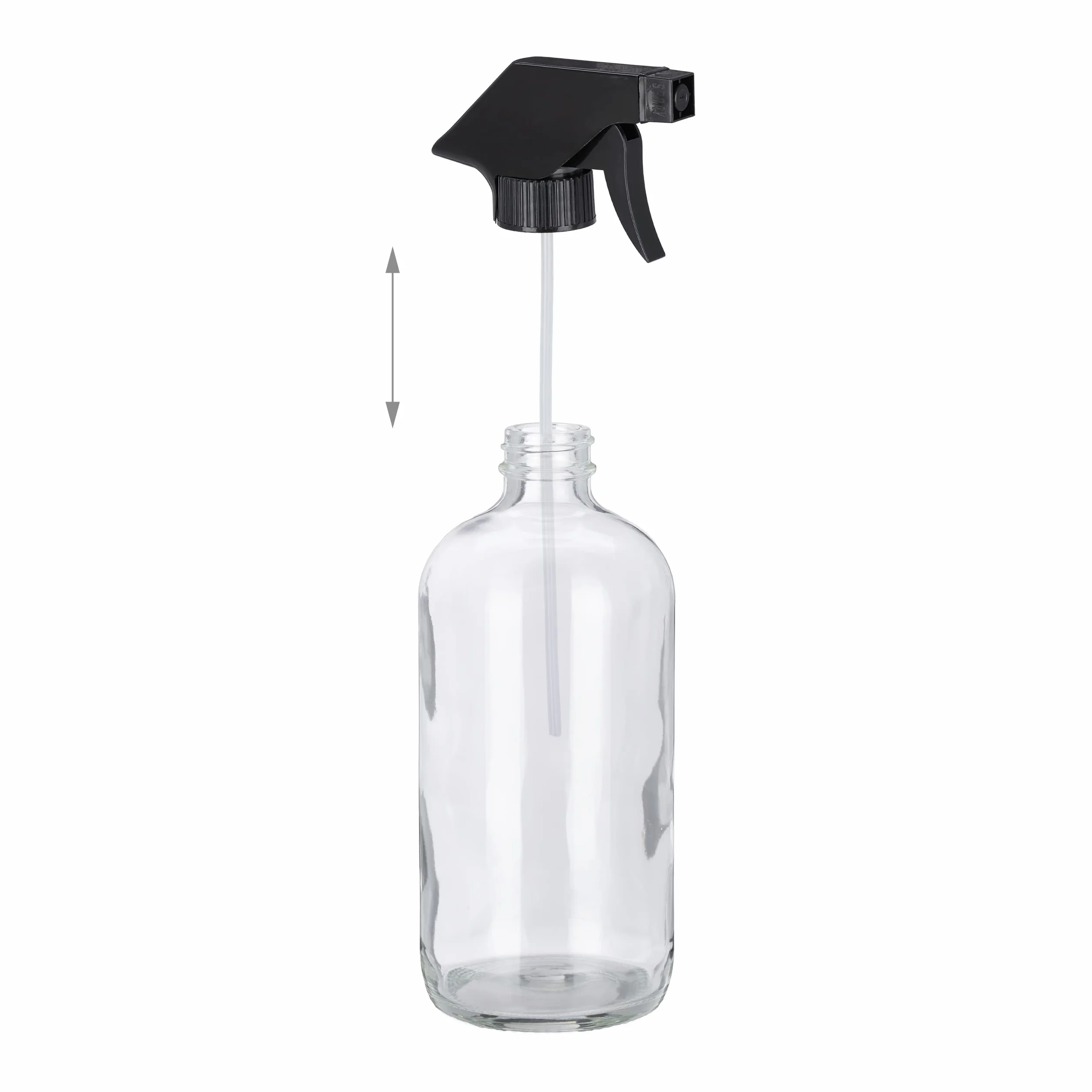 Relaxdays Butelka z rozpylaczem szkło, zestaw, 2 x 500 ml, do wielokrotnego napełniania, mgła i promieniowania, pielęgnacja włosów, czyszczenie, rozpylacz, przezroczysty, 10034198