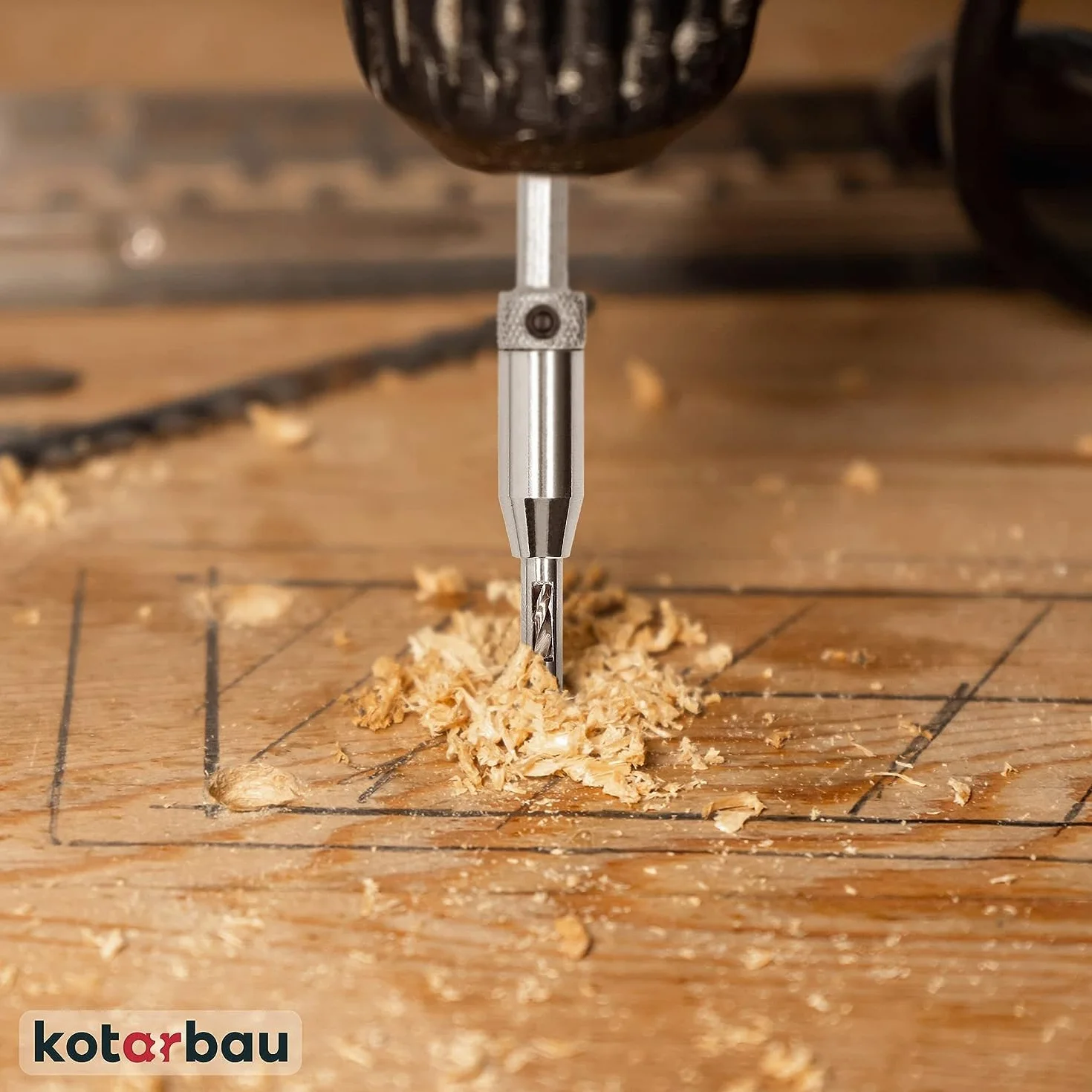 KOTARBAU® Zestaw 3 wierteł do zawiasów samocentrujących HSS stal zestaw 3-częściowy Ø 2 mm / Ø 2,8 mm / Ø 3,6 mm wiertło centrujące drewno 1/4 cala zestaw wierteł sześciokątnych