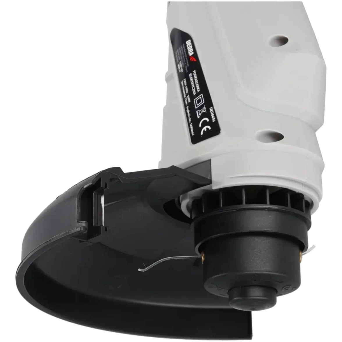 Dedra DED8696 – podkaszarka elektryczna 350 W, szerokość koszenia 22 cm, automatyczne podawanie żyłki, waga 1,3 kg, system TAP&GO