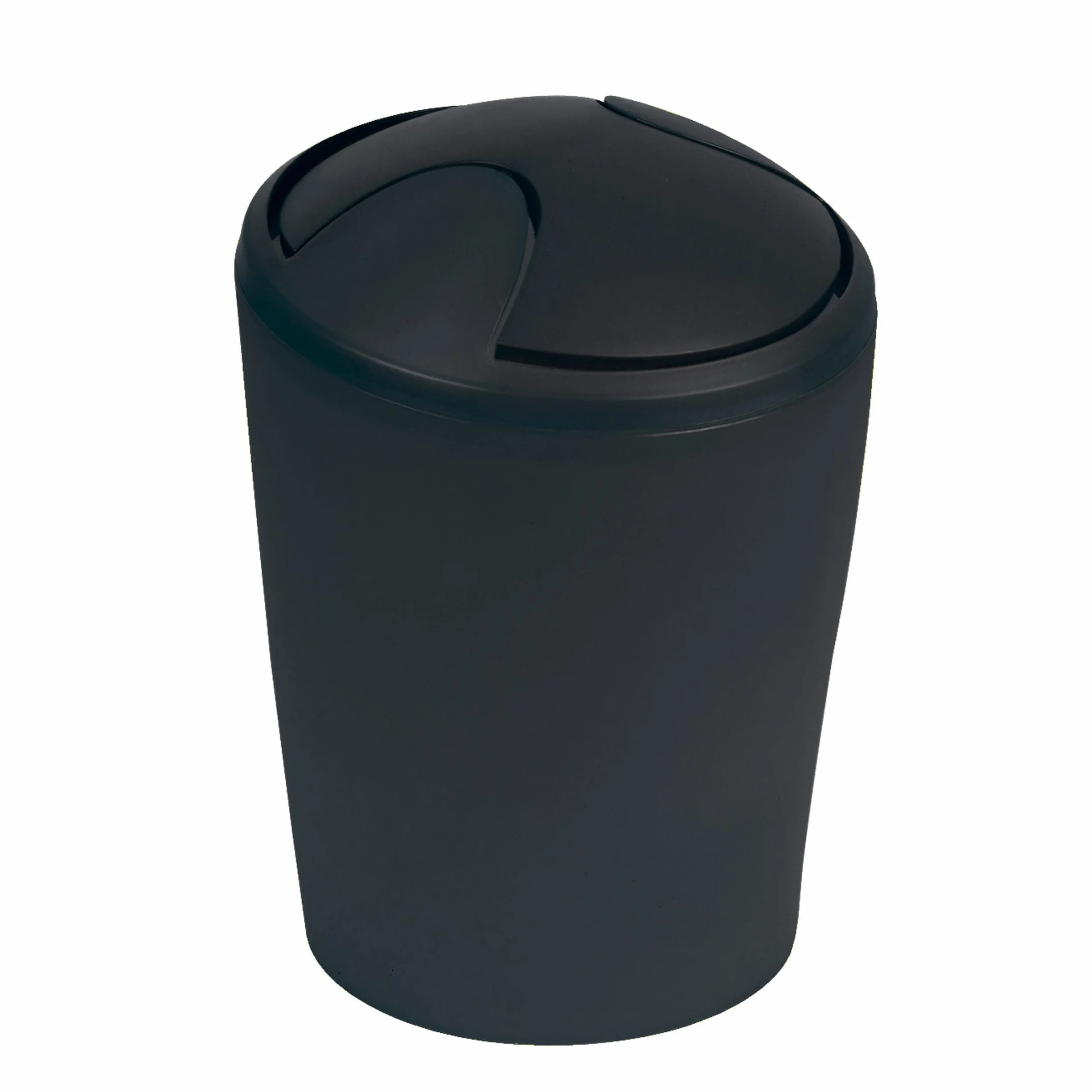 Spirella Move kosz na śmieci z uchylną pokrywą | tworzywo sztuczne | 2 litry | czarny