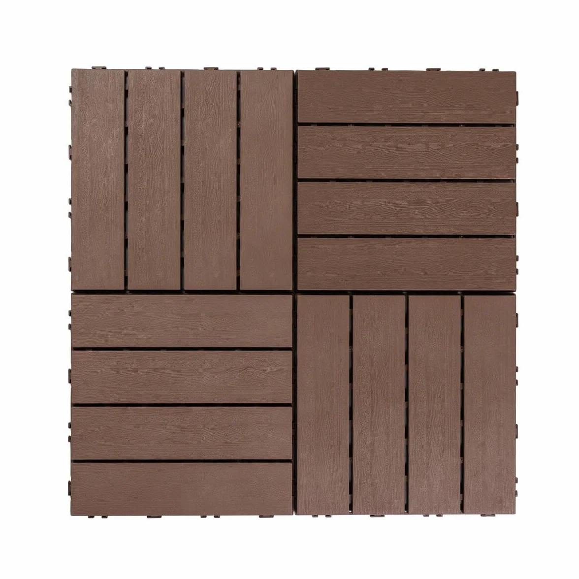 PCV Terrassenfliese Eco Anthrazit 30 x 30 x 2 cm